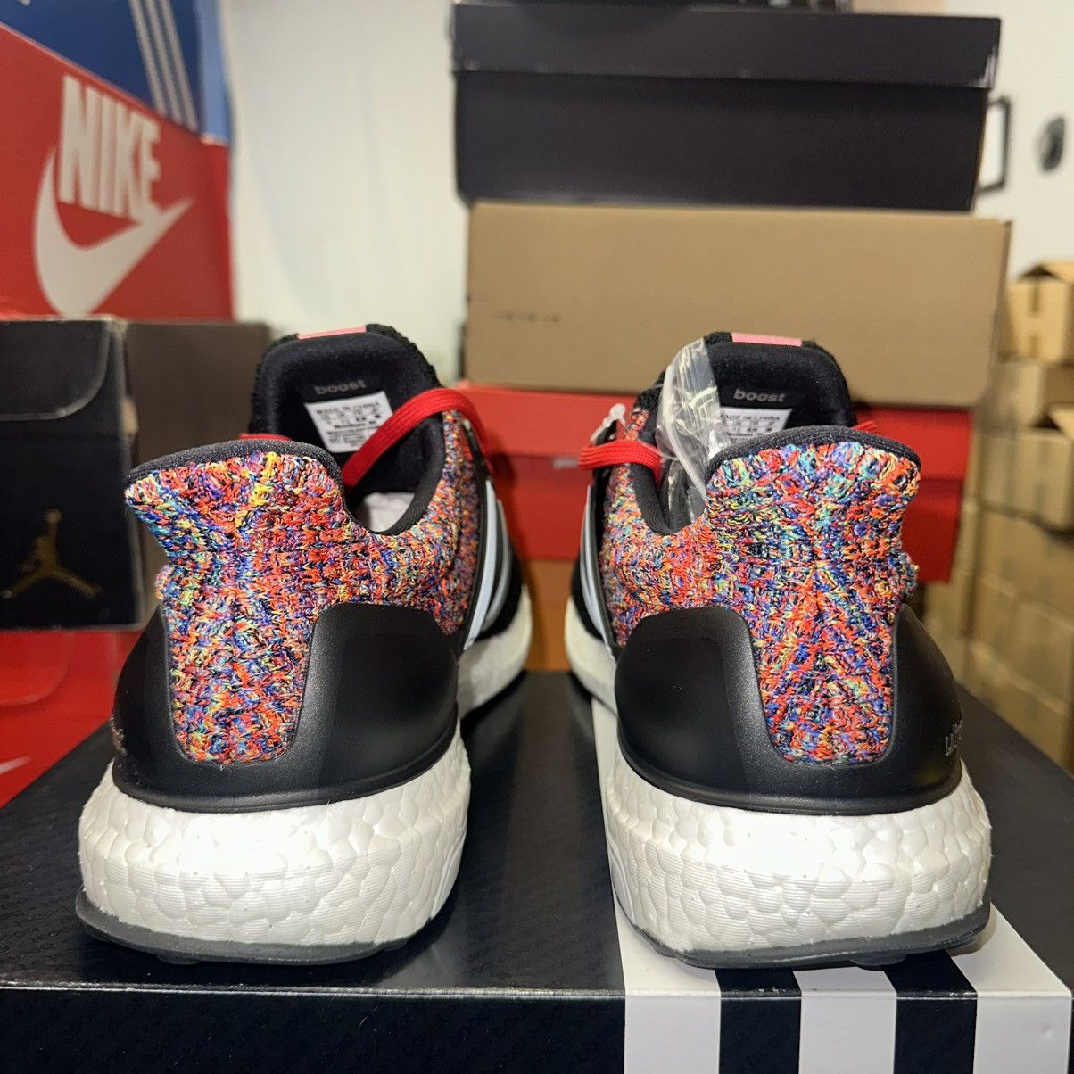 Adidas Size 12 adidas UltraBoost Rainbow Heel Black BY1756 Miadidas Size US 12 / EU 45 - 4 Thumbnail