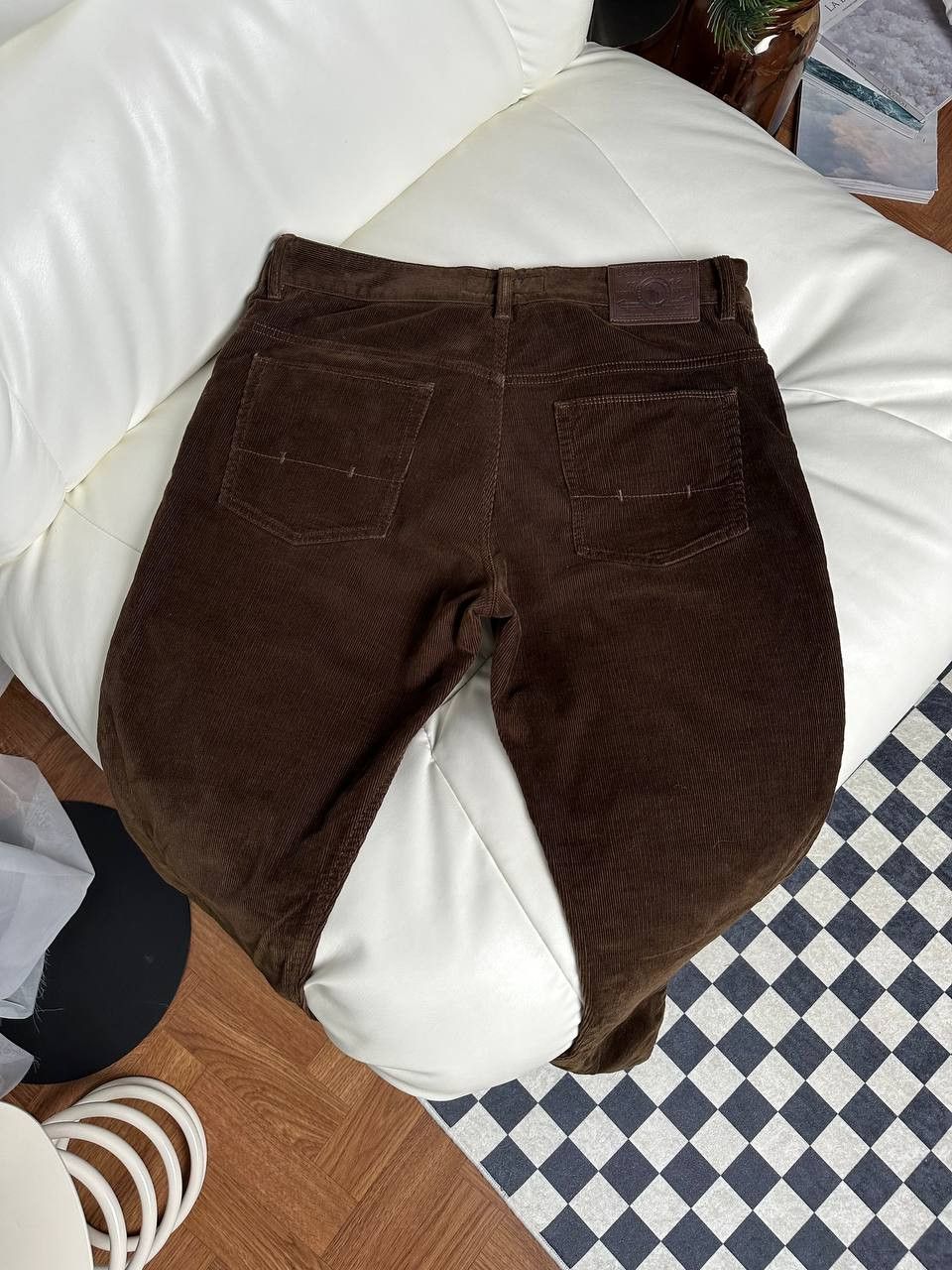 Polo Ralph Lauren × Ralph Lauren × Vintage Polo Rarlph lauren velvet pants slim brown Size US 34 / EU 50 - 2 Thumbnail