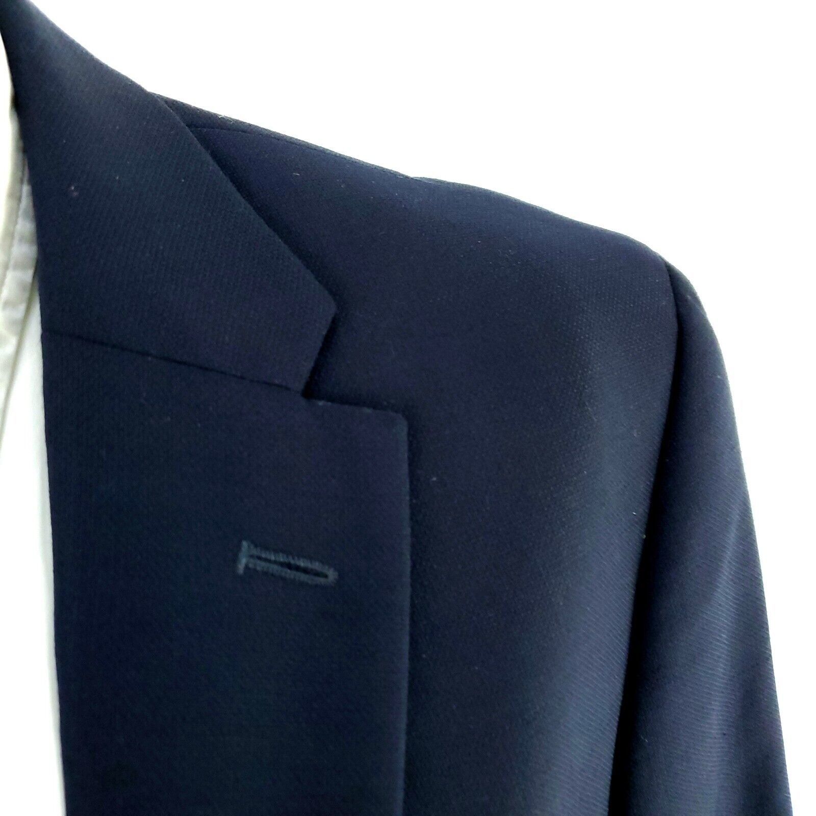 Tommy Hilfiger Tommy Hilfiger Wool Polyester 2 Gold Button Blazer 40S Blue Size 40S - 2 Thumbnail