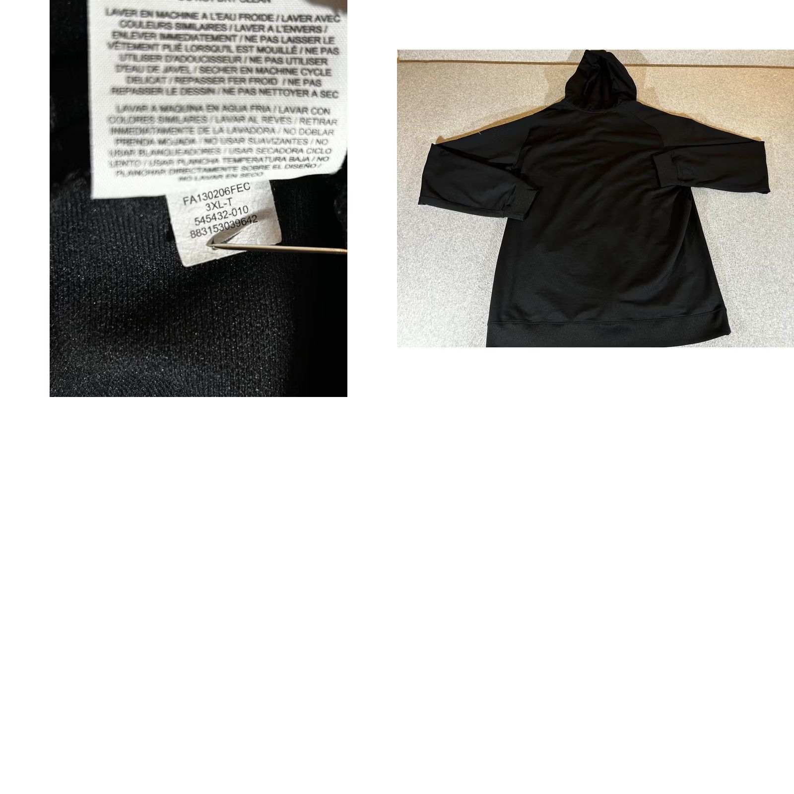 Nike Nike Dri-FIT Jacket Mens 3XLT Hooded Zip Black Basketball Jersey? Size US XXL / EU 58 / 5 - 9 Thumbnail