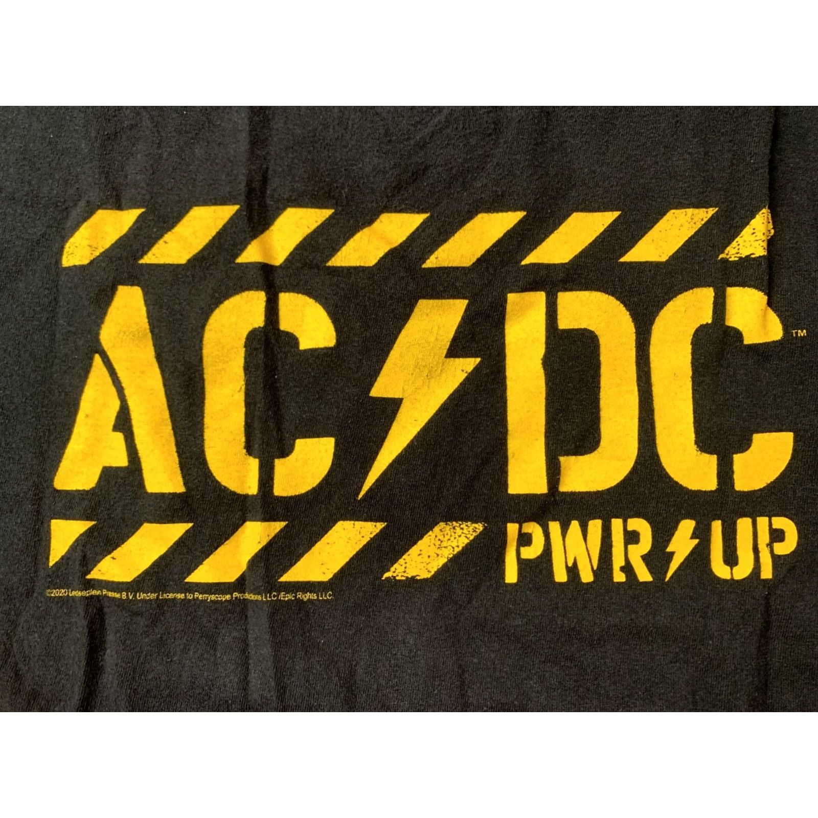 Vintage AC/DC PWR UP Shirt Men M Black Cotton Official Product 2020s 90s Look Hard Rock Short Sleeve Tee Modern Basic Tee Size US M / EU 48-50 / 2 - 4 Thumbnail