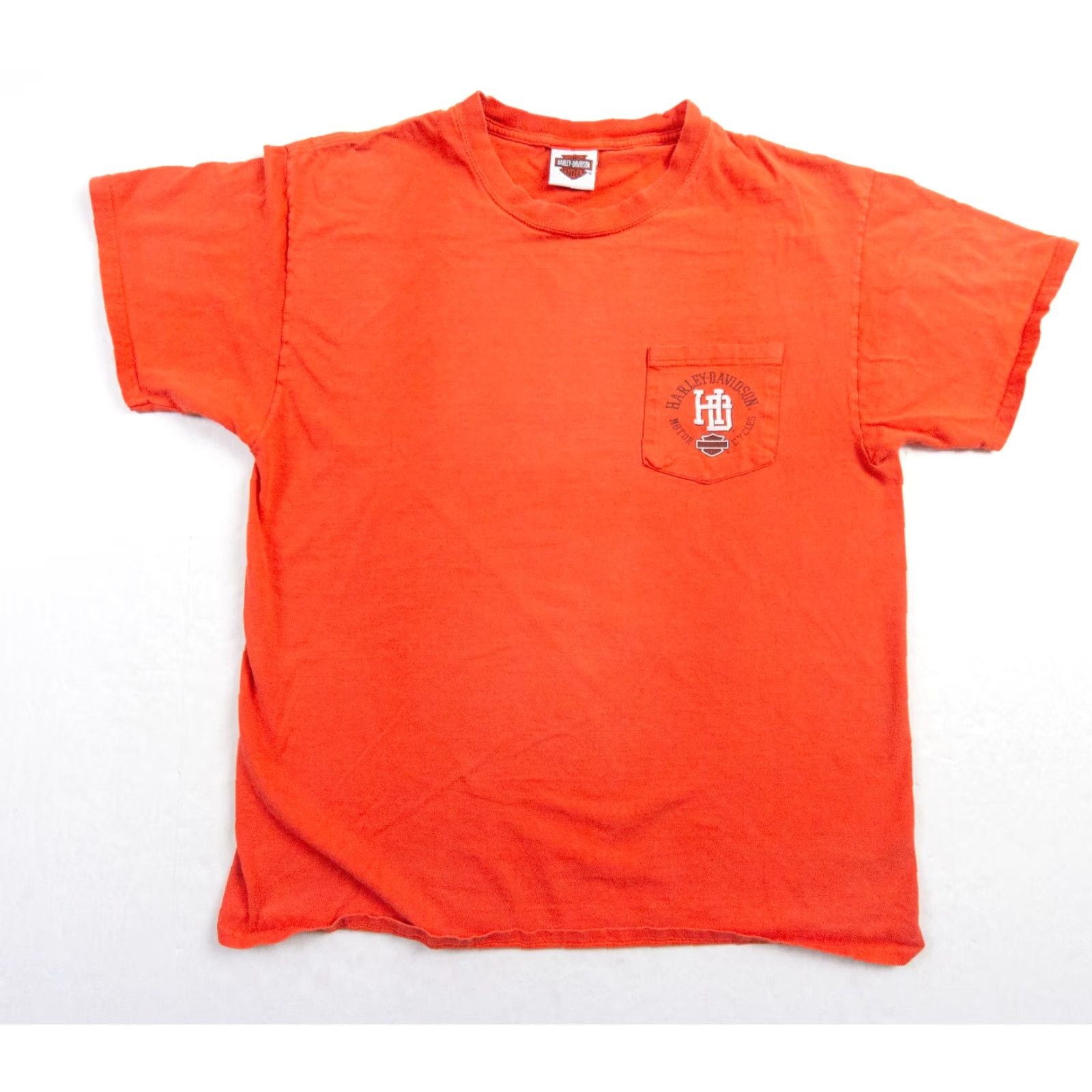 Harley Davidson Harley-Davidson Motorcycle Shirt Mens Large Orange Short Sleeve Tee Graphic Size US L / EU 52-54 / 3 - 4 Thumbnail
