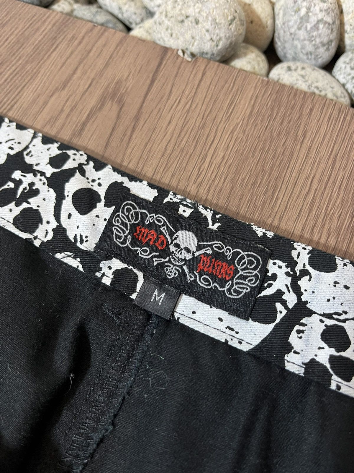 Beauty Beast × Japanese Brand × Seditionaries Mad Punks poem pink strap brocade Y2K short pant Size 31" - 9 Thumbnail
