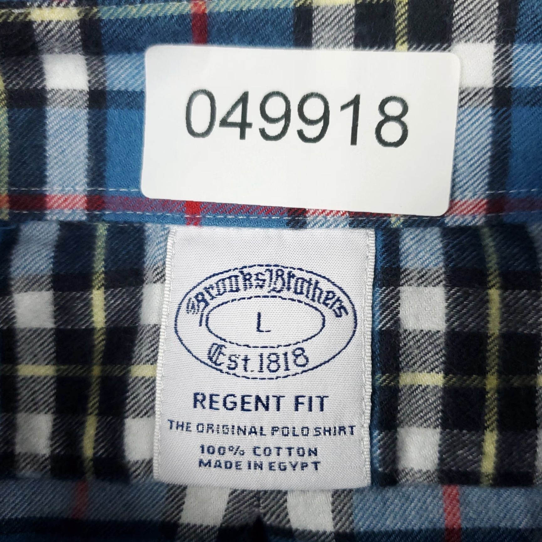 Brooks Brothers Brooks Brothers Button-Up Shirt Mens Large Blue Plaid Long Sleeve Casual Size US L / EU 52-54 / 3 - 6 Thumbnail