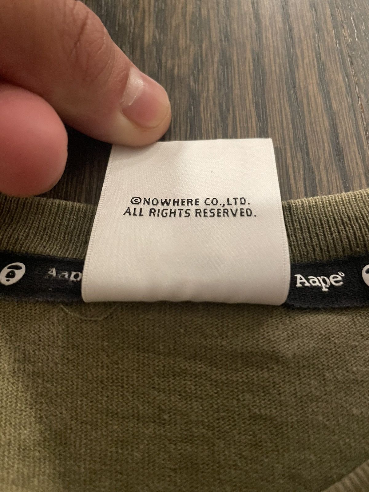 Aape AAPE Green Ape Tee Size US XS / EU 42 / 0 - 5 Thumbnail