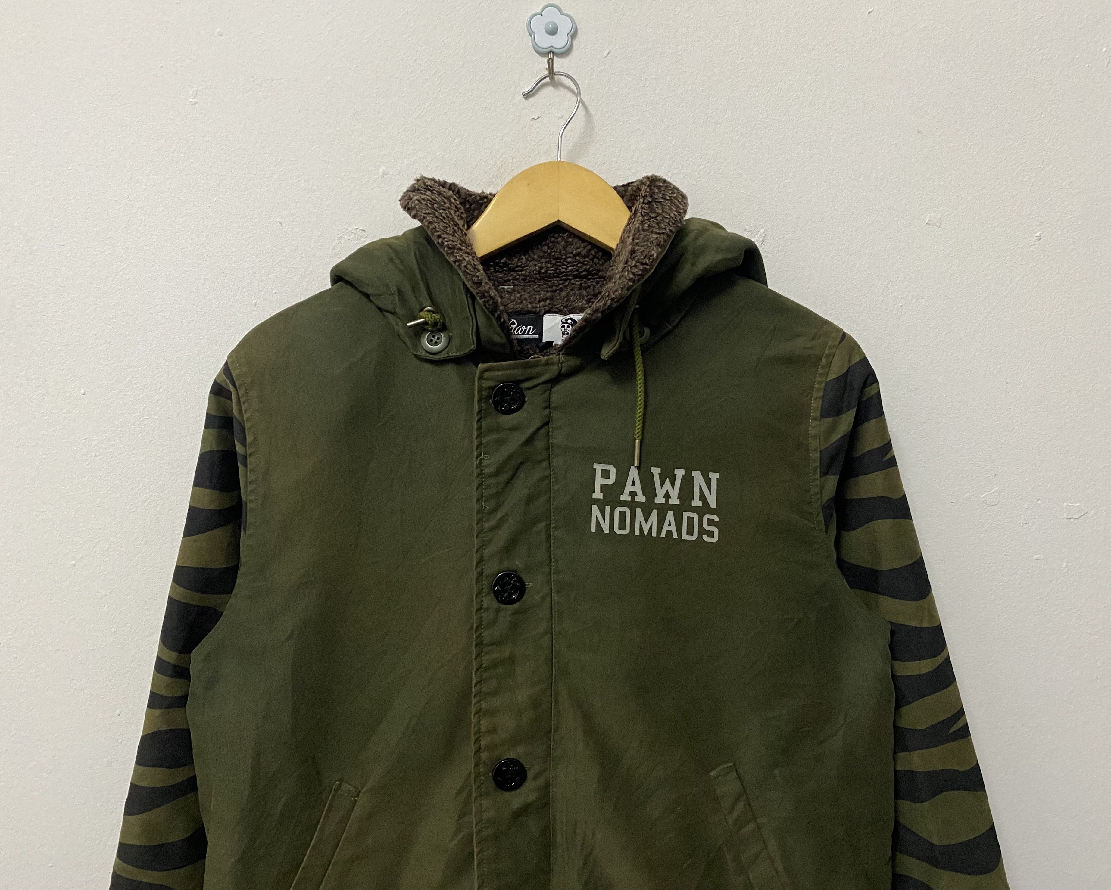 14th Addiction Vintage Pawn Nomads Punk Sherpa Comoflouge Light Jacket Size US S / EU 44-46 / 1 - 3 Thumbnail