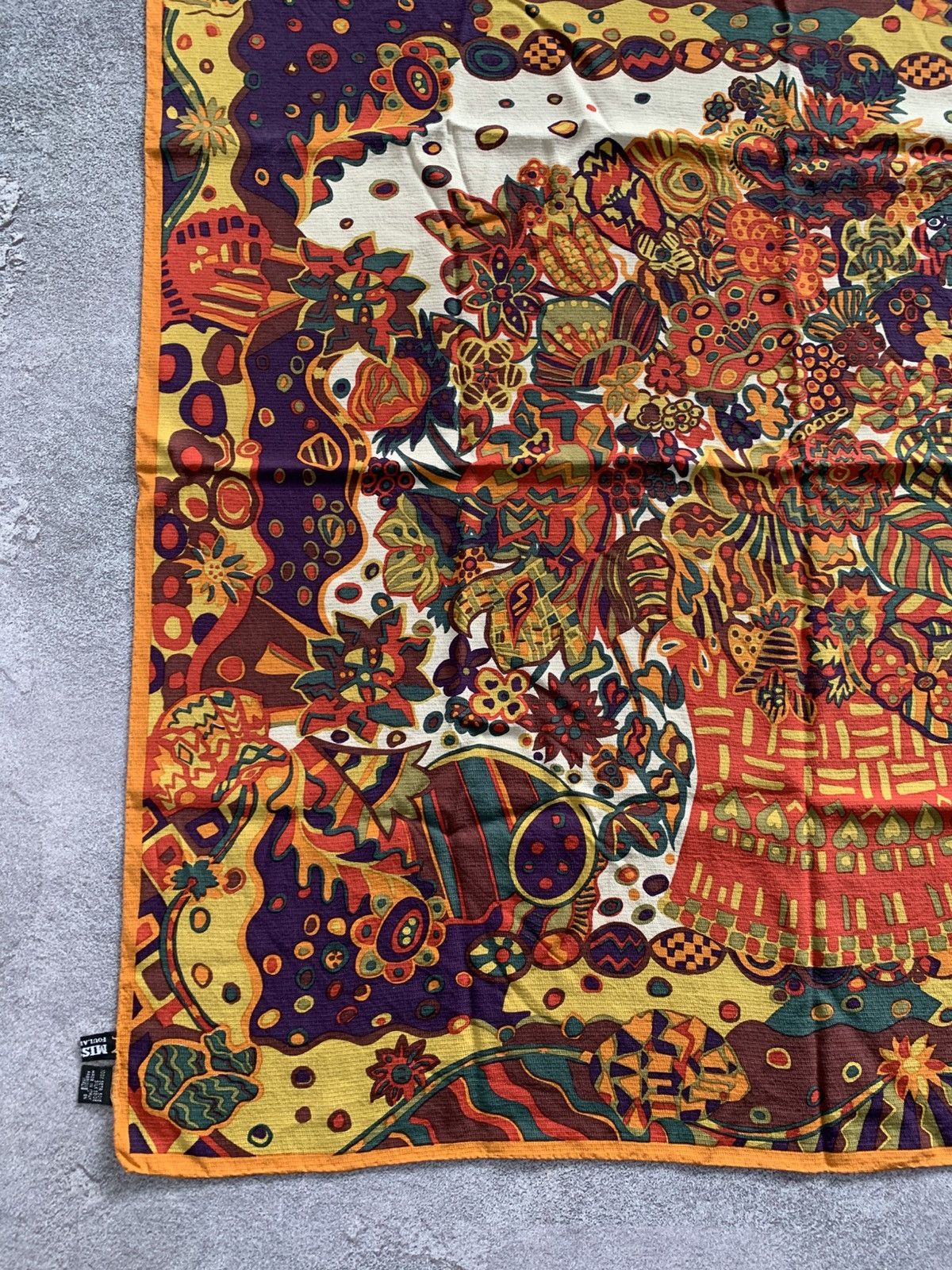 Missoni × Vintage Vintage Missoni Foulard 100% Silk Scarf 87x83cm Size ONE SIZE - 4 Thumbnail