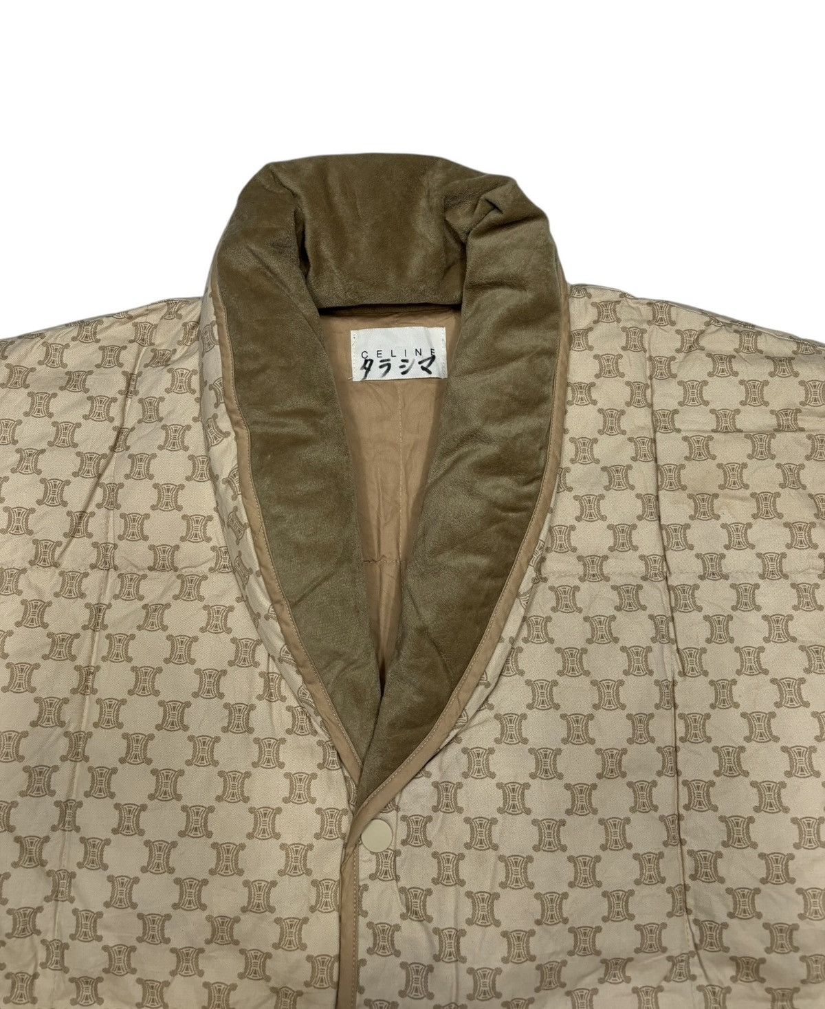 Celine Vintage CELINE Monogram Puffer Down Vest Jacket Size US M / EU 48-50 / 2 - 6 Thumbnail