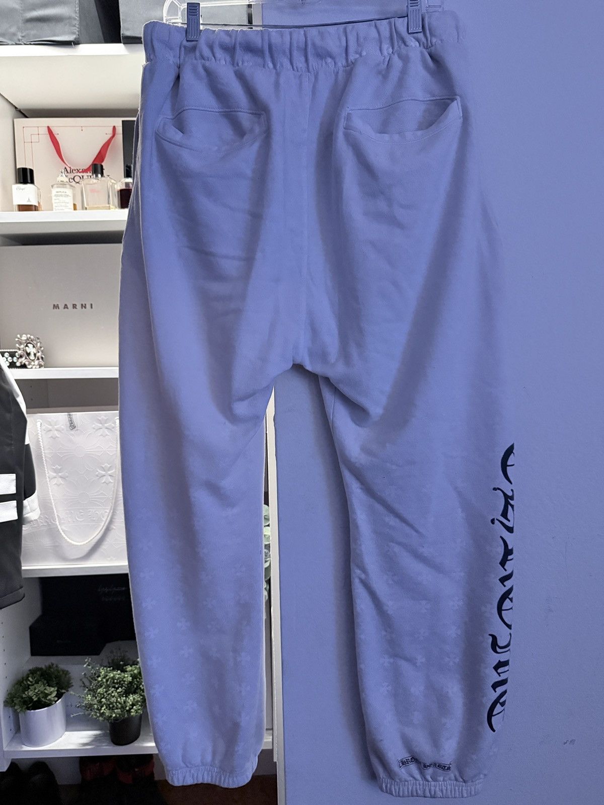 Chrome Hearts Chrome Hearts White Monogram Sweatpants Size US 32 / EU 48 - 2 Thumbnail