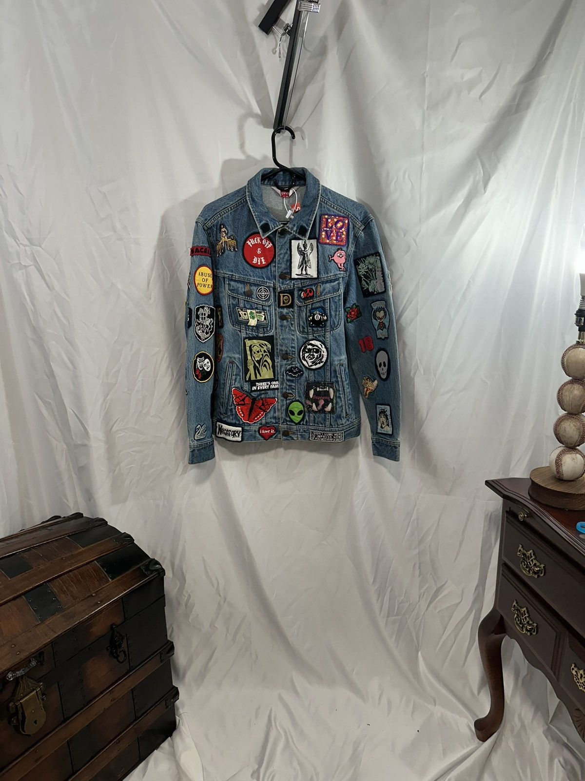 Supreme Supreme Patchwork Denim Jacket Size US M / EU 48-50 / 2 - 1 Thumbnail