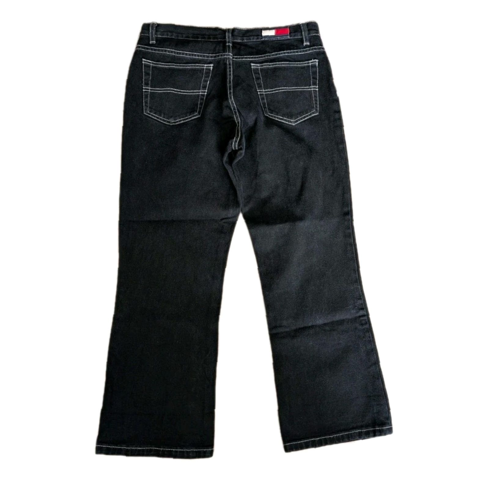 Tommy Hilfiger VINTAGE Tommy Hilfiger Capris Women Pedal Pushers Denim Dark Wash 25 Inseam Size 9 Black Flag Badge 2000s Mens? Womens Size 30" / US 8 / IT 44 - 2 Thumbnail