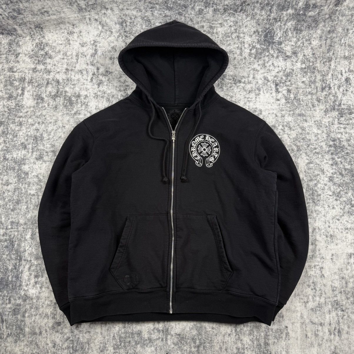 Chrome Hearts Chrome Hearts Los Angeles Thermal Horseshoe Black Zip Hoodie Size US XL / EU 56 / 4 - 1 Thumbnail