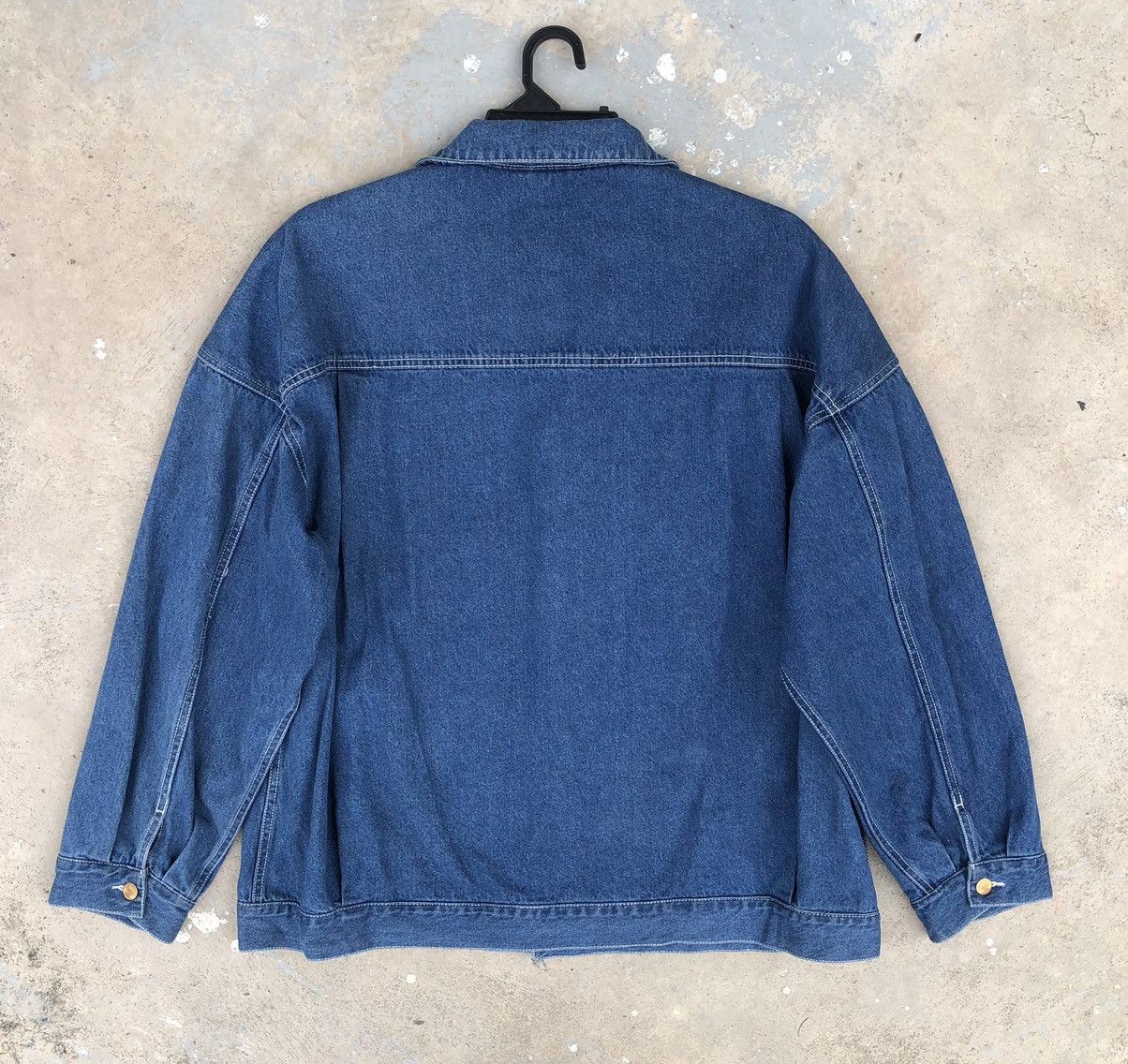 Vintage Vintage Minoya Co.Man Baggy Denim Jacket With Pockets Size US L / EU 52-54 / 3 - 7 Thumbnail