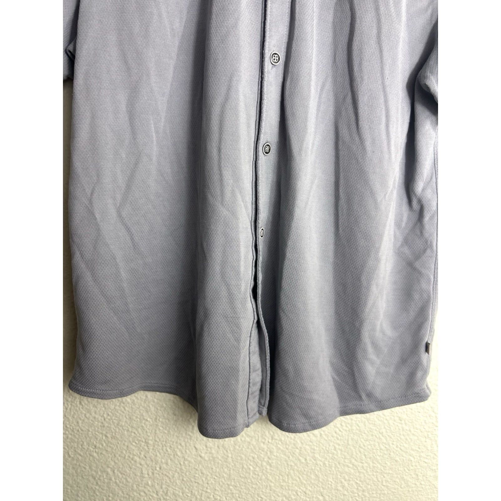 Tommy Bahama Tommy Bahama Mens Medium Gray Short Sleeve Button Up Shirt Gray Tencel Size US M / EU 48-50 / 2 - 5 Thumbnail