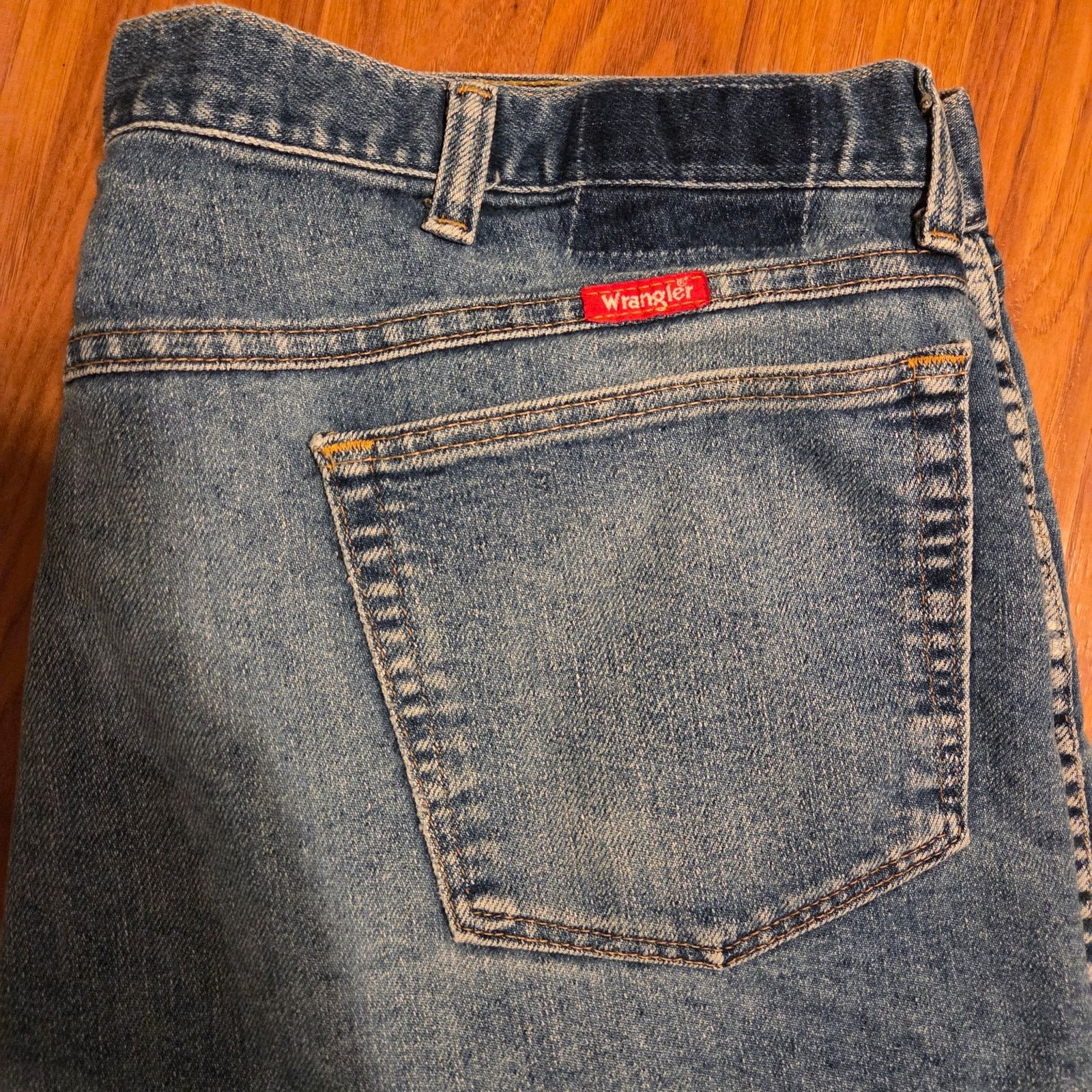 Wrangler Wrangler Acid Wash Blue Denim Jeans - Men's 40x30 Size US 40 / EU 56 - 4 Thumbnail