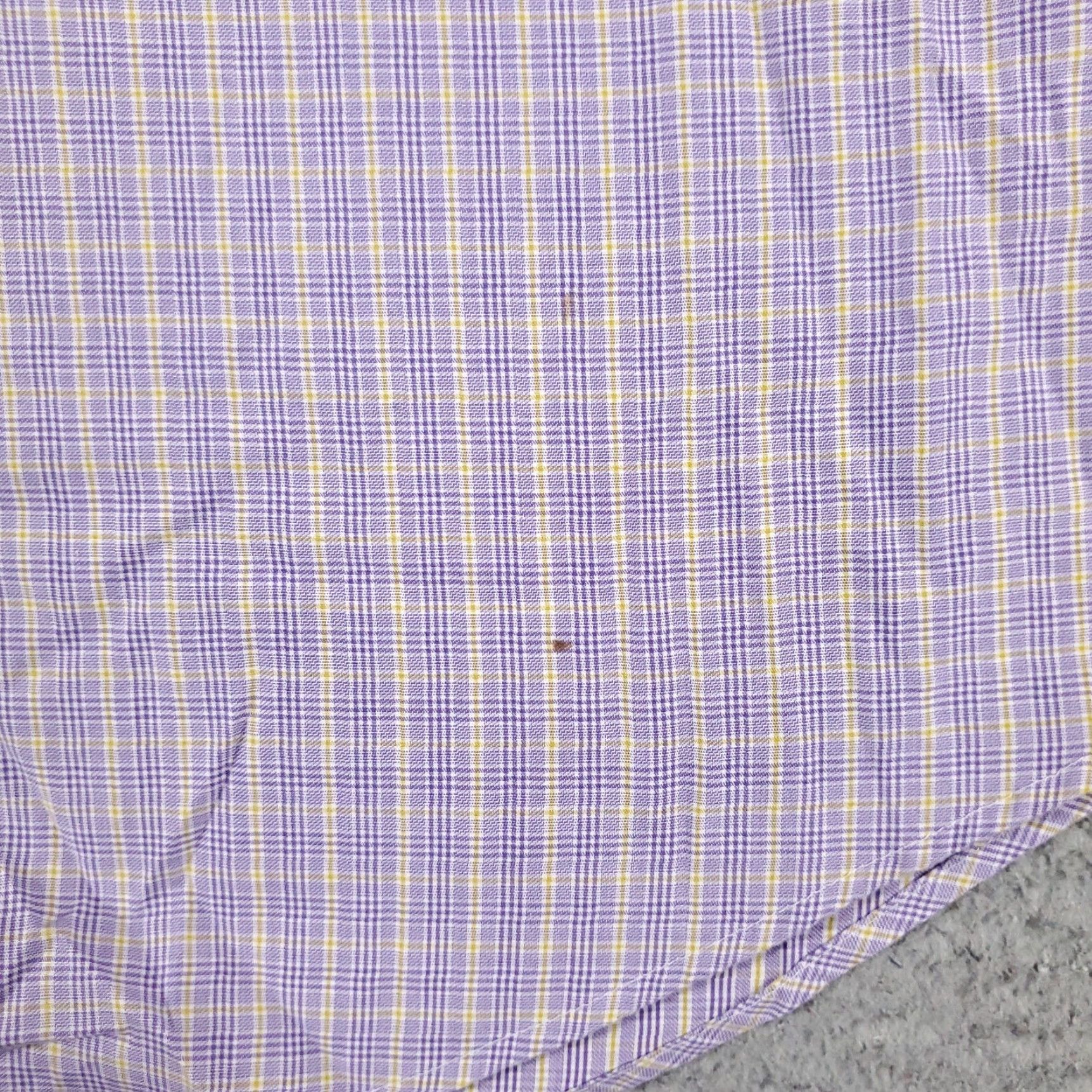 BUGATCHI Bugatchi Uomo Shirt Mens 15.5 Purple Plaid Dress Button Up Long Sleeve Size 40R - 3 Thumbnail