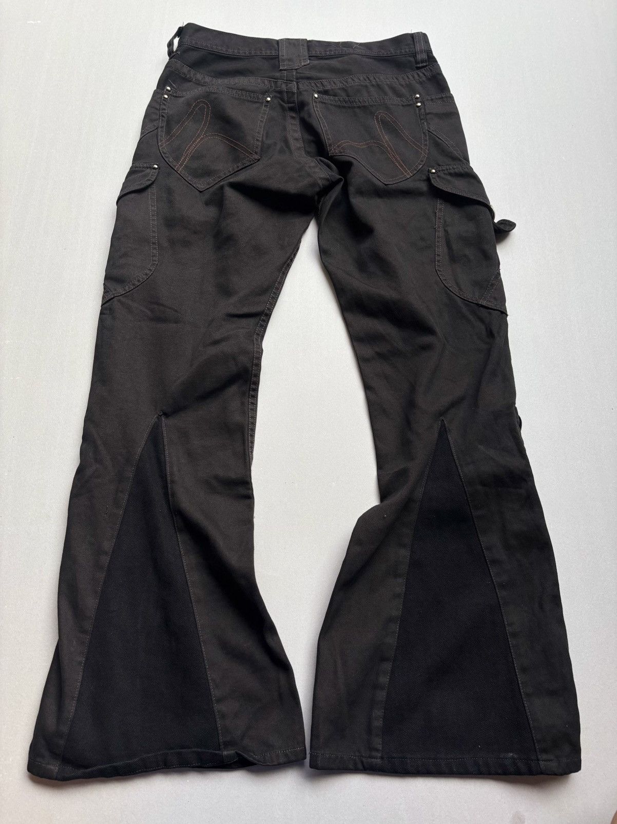 Japanese Brand Hideaways Lace up flare jeans Size US 29 - 5 Thumbnail