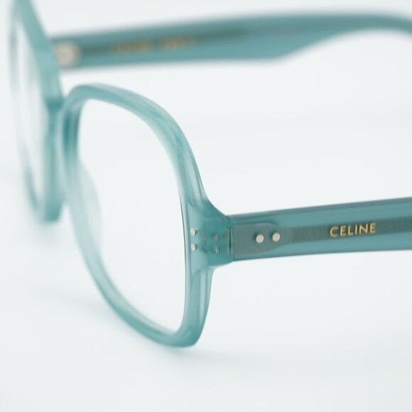 Celine Celine CL50148I 093 Eyeglasses Light Green 53mm Square Frame Size ONE SIZE - 8 Thumbnail