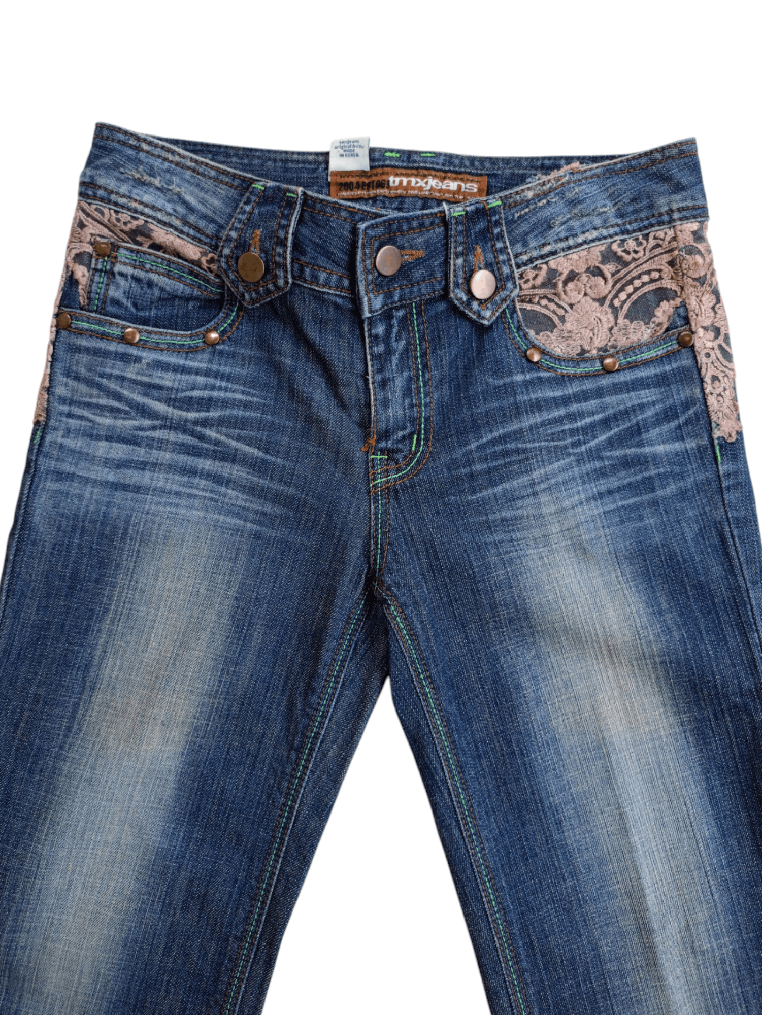 Japanese Brand × Vintage TMXJEANS 2004 ESTO63 Japanese Brand Vintage Streetwear Denim Size 27" / US 4 / IT 40 - 2 Thumbnail