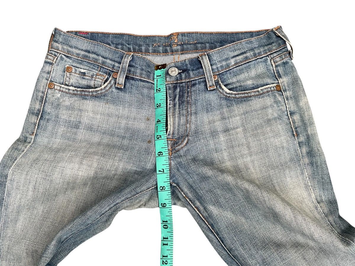 7 For All Mankind 7 For All Minkind Faded Washed Flare Jeans Size US 27 - 19 Thumbnail
