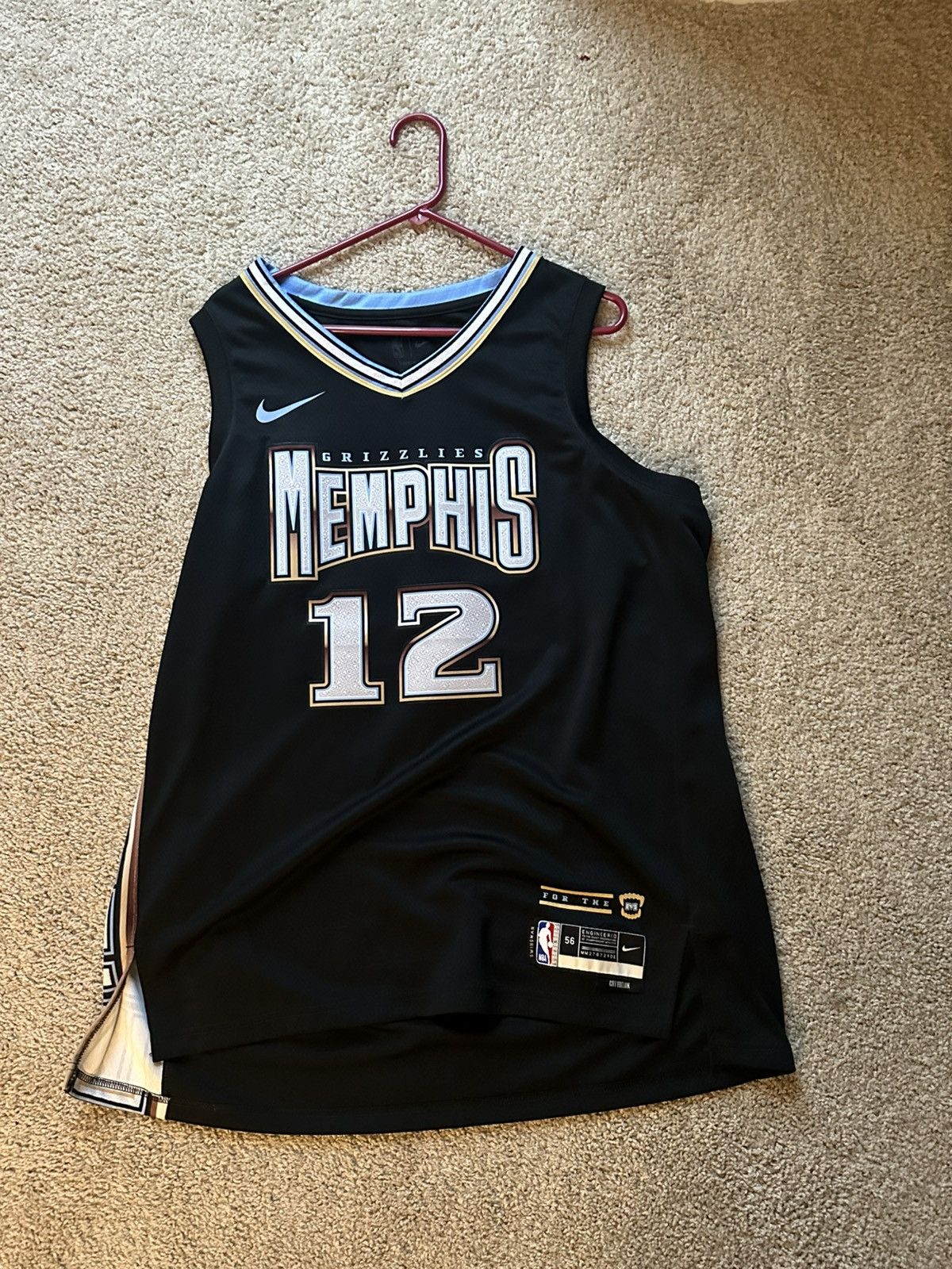 Nike Ja Morant Memphis Grizzlies City Edition Jersey Size US XXL / EU 58 / 5 - 1 Thumbnail