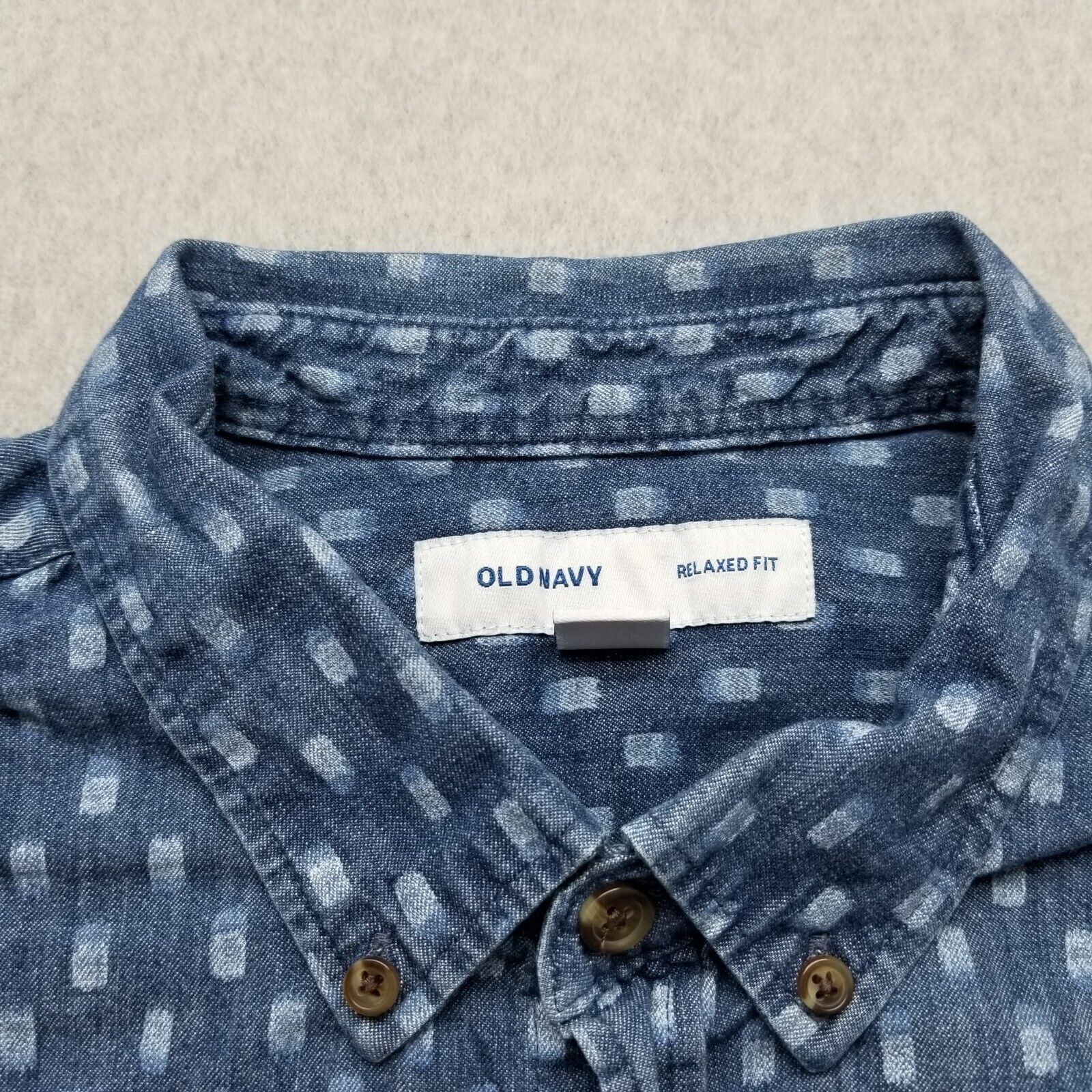 Old Navy Old Navy Shirt Mens 2XL Blue Button Up Short Sleeve Pocket Size US XXL / EU 58 / 5 - 5 Thumbnail