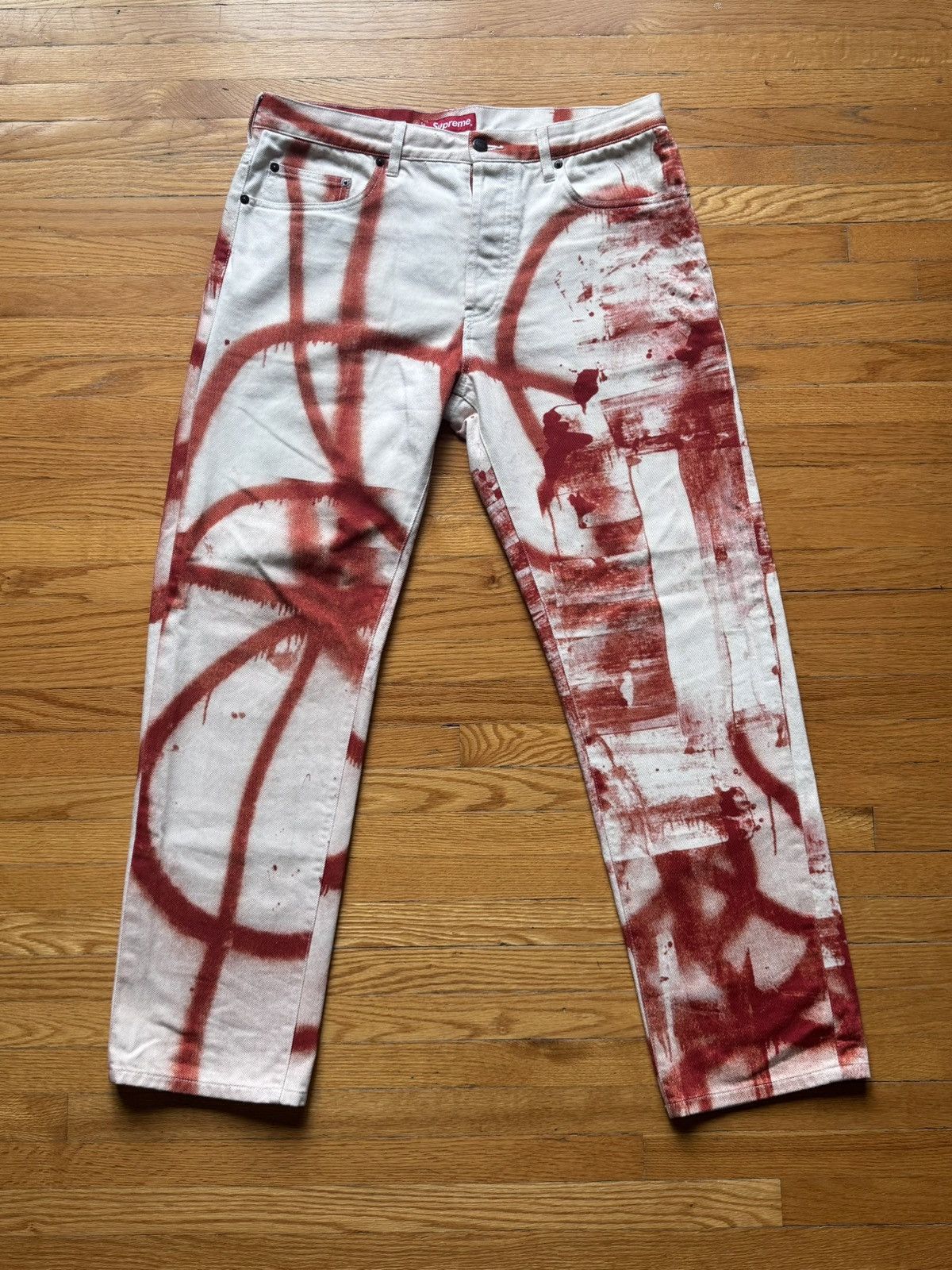 Supreme×Christopher Wool Regular Jean Supreme Christopher Wool Regular Jean (FW21) - $168