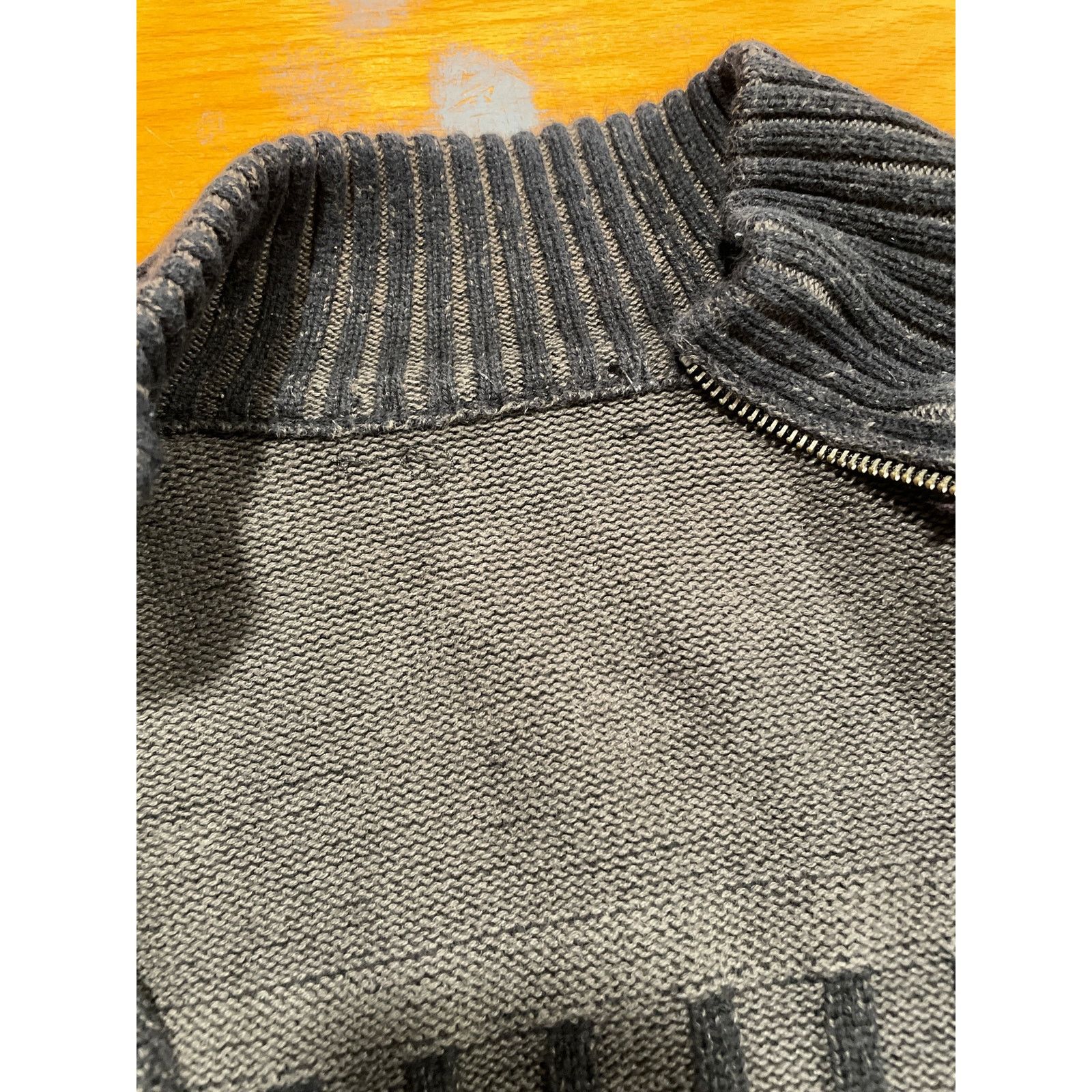 Calvin Klein Calvin Klein Jeans Zip Front Cotton Grey Knit Sweater L Size US L / EU 52-54 / 3 - 9 Thumbnail