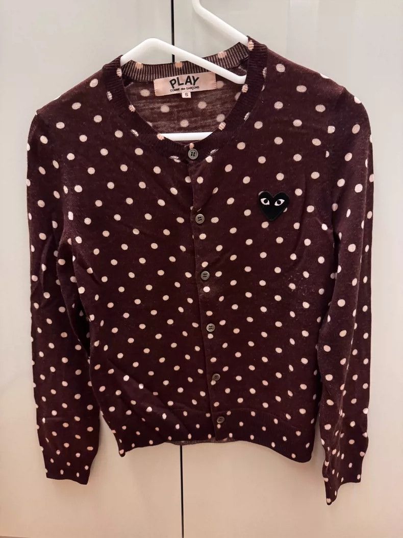 Comme des Garcons Comme Des Garcons Polka dot wool cardigan 2505-Nextarrow Size S / US 4 / IT 40 - 1 Thumbnail