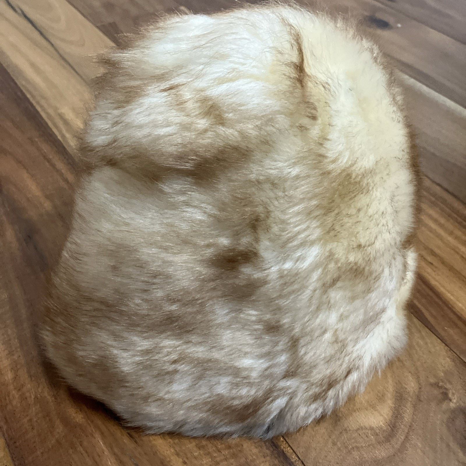 Other Cone Beehive Fur Small Hat Vtg 60s MOD Winter Cap Elegant Size ONE SIZE - 4 Thumbnail