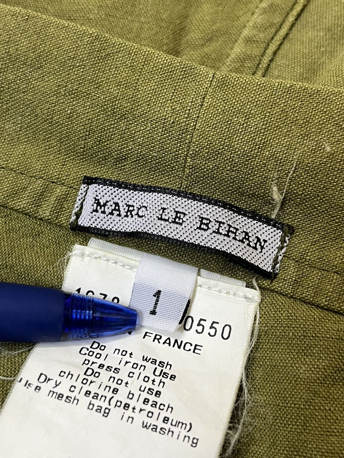 Marc Le Bihan MARC LE BIHAN GREEN OLIVE MADE IN FRANCE PANT Size US 30 / EU 46 - 18 Thumbnail