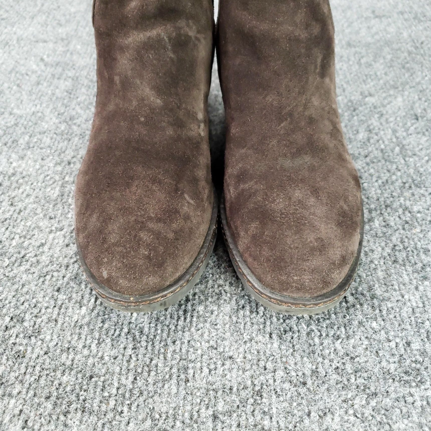 Vintage Via Spiga Boots Women Size 6 Brown Suede Chelsea Ankle Lug Sole Booties Size US 6 / IT 36 - 3 Thumbnail