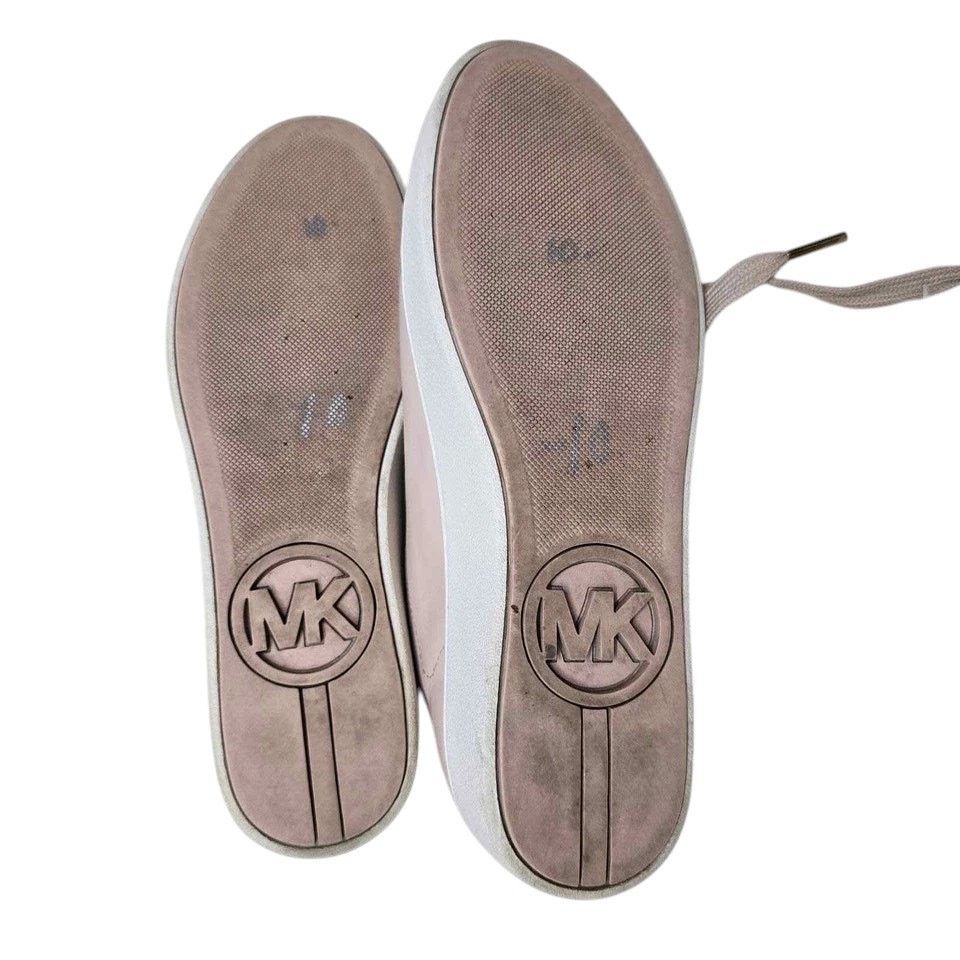 Michael Kors MICHAEL KORS Mindy Leather Sneakers Applicated Hearts 9 M Size US 9 / IT 39 - 11 Thumbnail