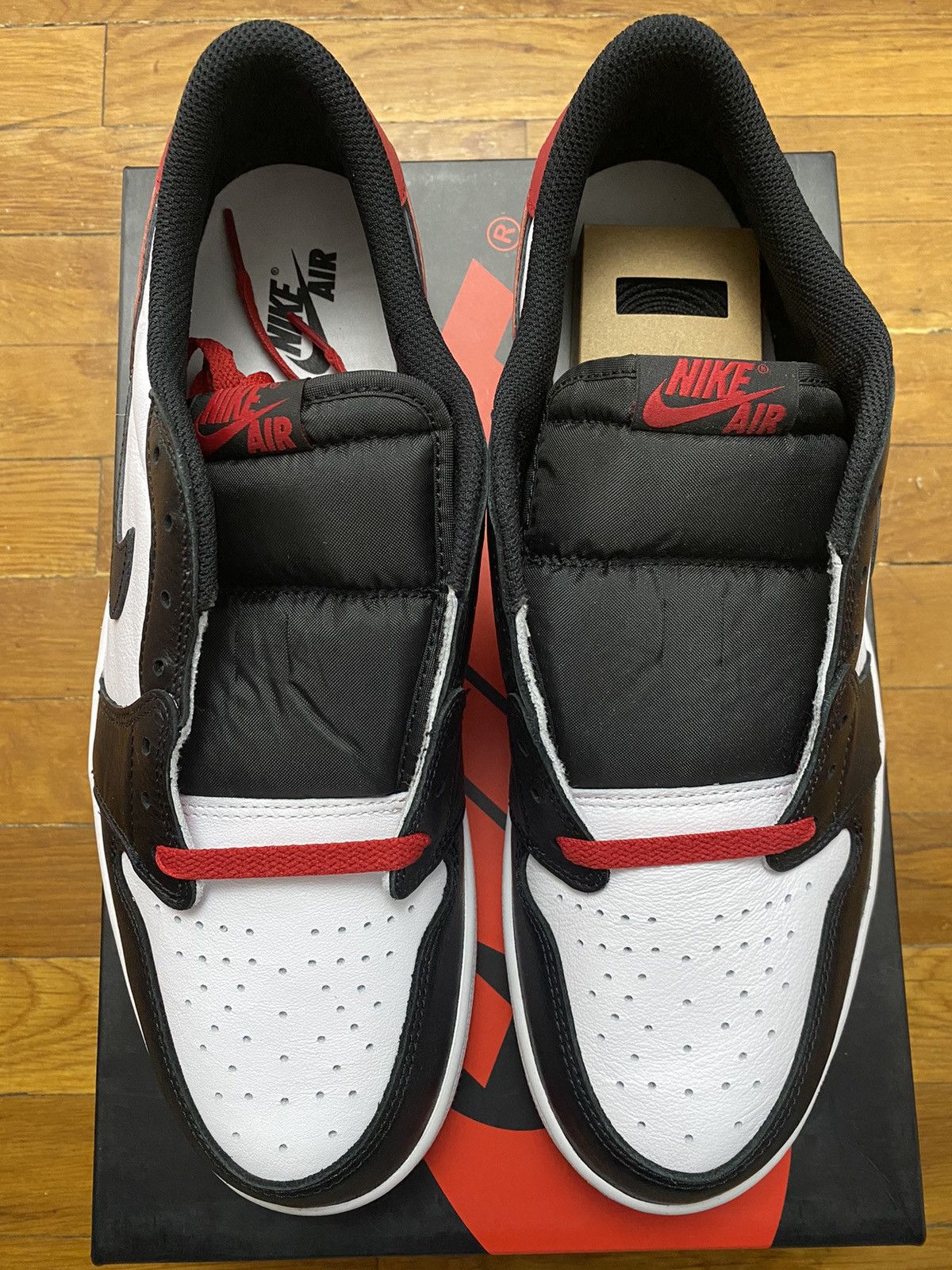 Jordan Brand × Nike Size 13 - Jordan 1 Low Retro Black Toe Chicago Red Men's Size US 13 / EU 46 - 4 Thumbnail