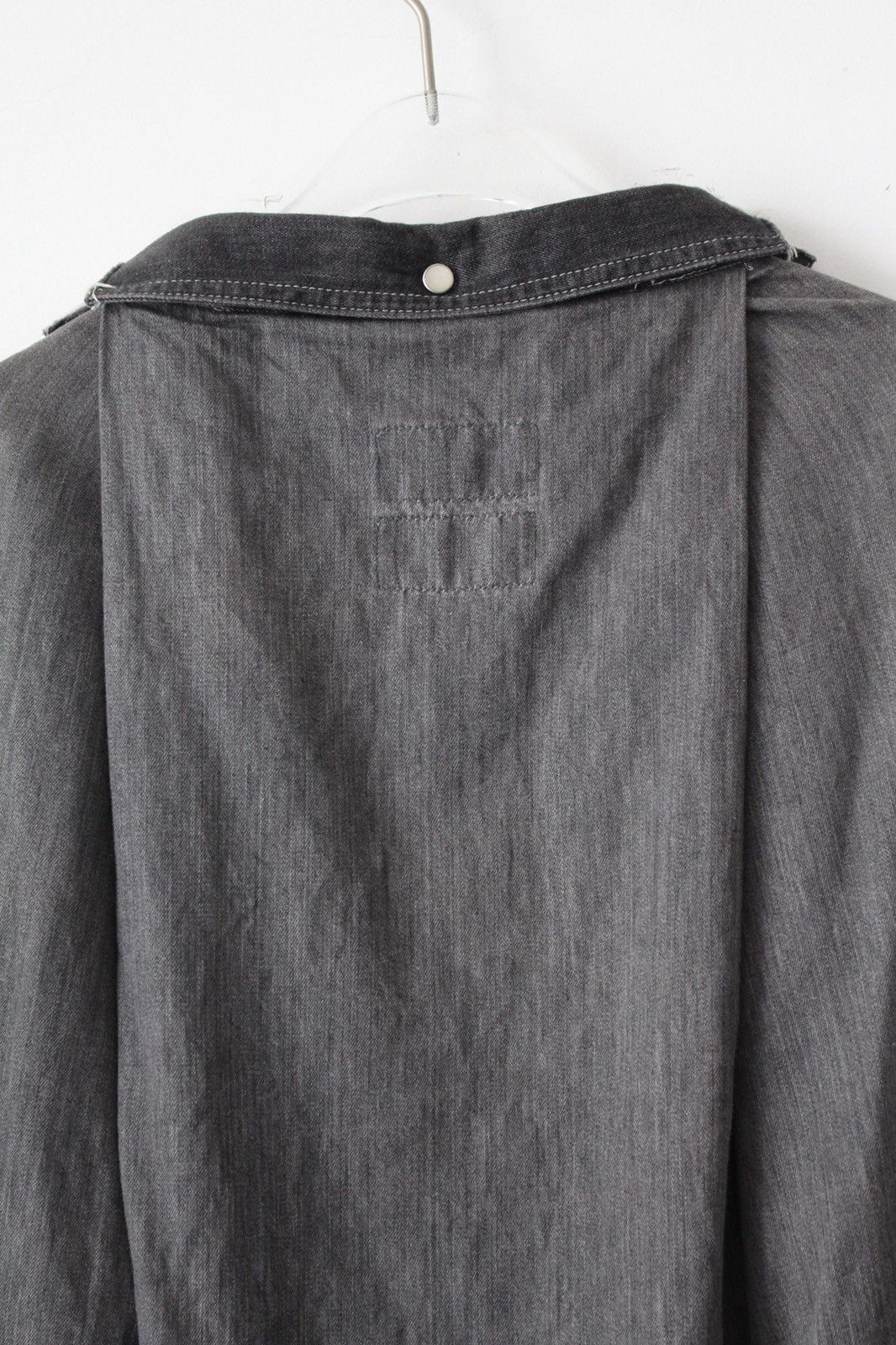 Maison MIHARA YASUHIRO 2010S MIHARAYASUHIRO DECONSTRUCTED 2 TONE DENIM SHIRT Size US L / EU 52-54 / 3 - 4 Thumbnail