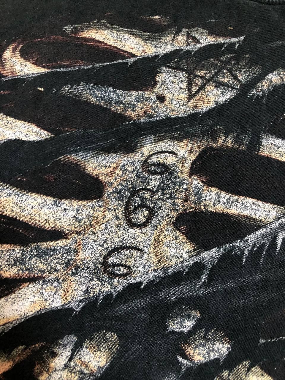 Other Spiral Metalhead 666 Mens T shirt Short Sleeve Black Skull Size US L / EU 52-54 / 3 - 14 Thumbnail
