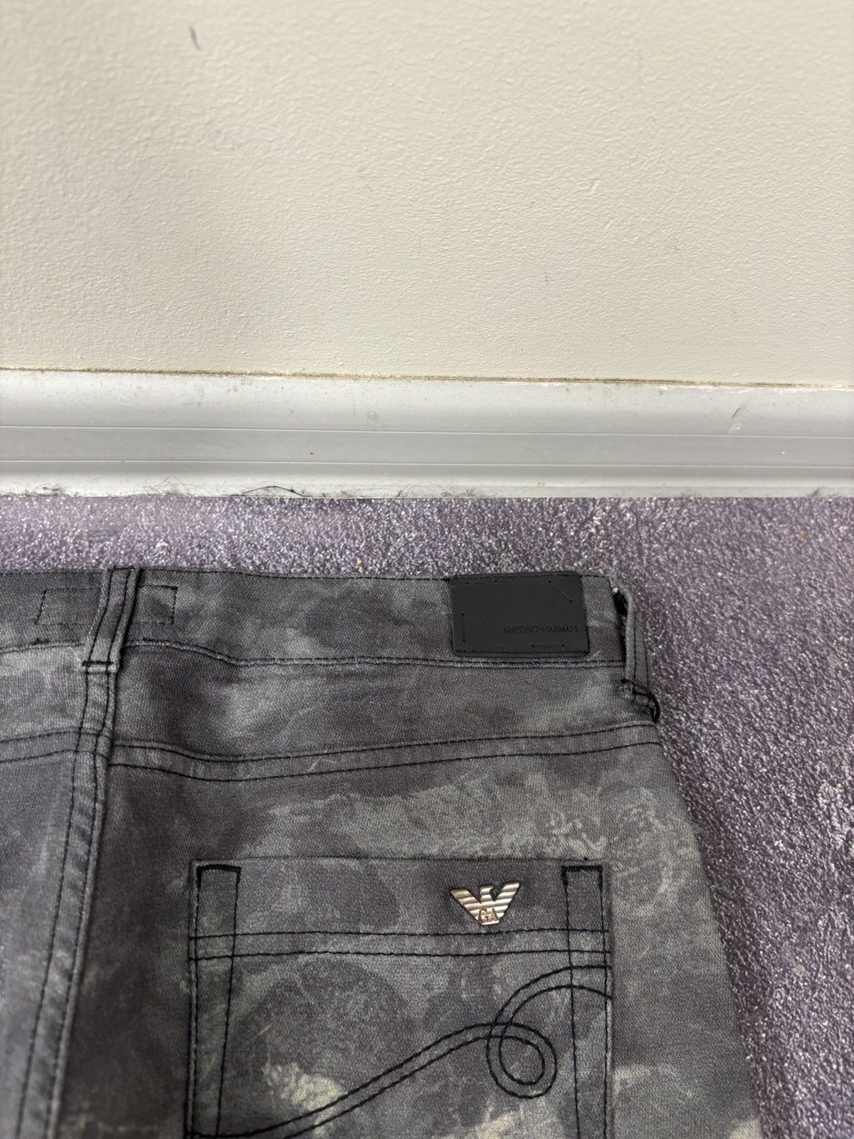 Emporio Armani Emporio Armani Dakota NWT Women’s Printed Gray Pants Jeans Size 27" / US 4 / IT 40 - 19 Thumbnail