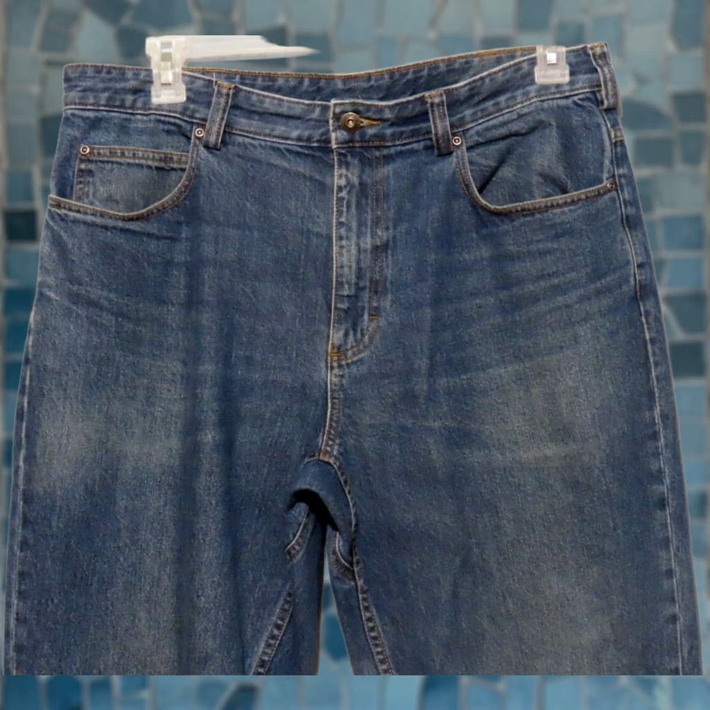 Vintage Duluth Men's 36x30 Jeans 5-Pocket Straight Zip Blue Denim Cotton Blend Relaxed Regular Inseam 30 Retro? (omit) Size US 36 / EU 52 - 1 Thumbnail