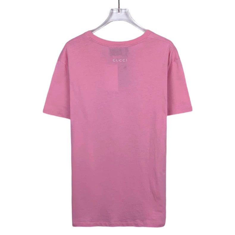 Gucci Gucci Floral printed round-neck pink cotton short-sleeved T Size US XS / EU 42 / 0 - 2 Thumbnail