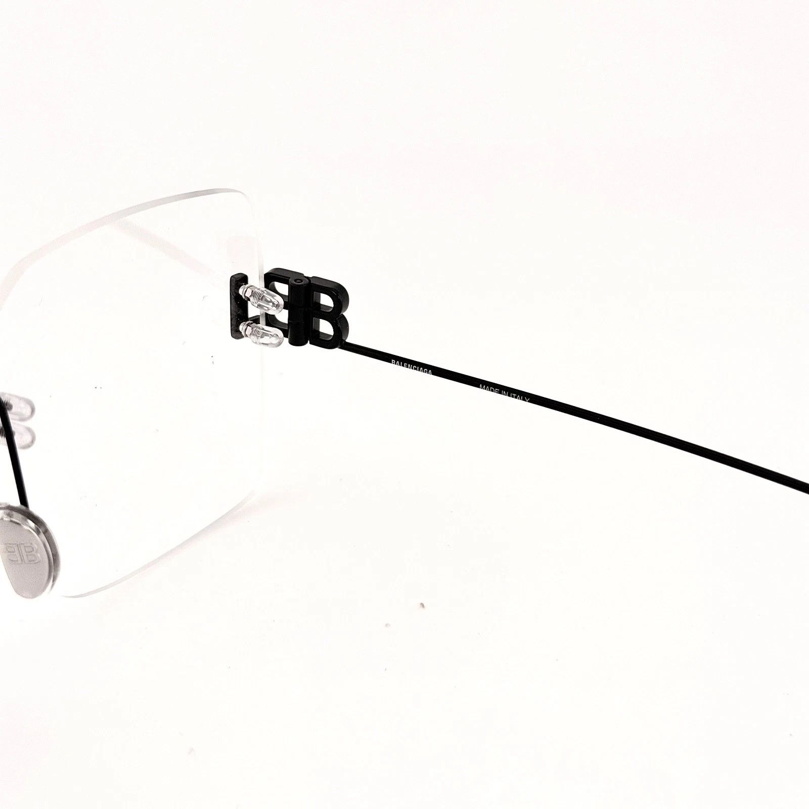 Balenciaga BALENCIAGA LOGO 0113 Black Metal Retro Eyeglass BB0113O 001 Size ONE SIZE - 7 Thumbnail