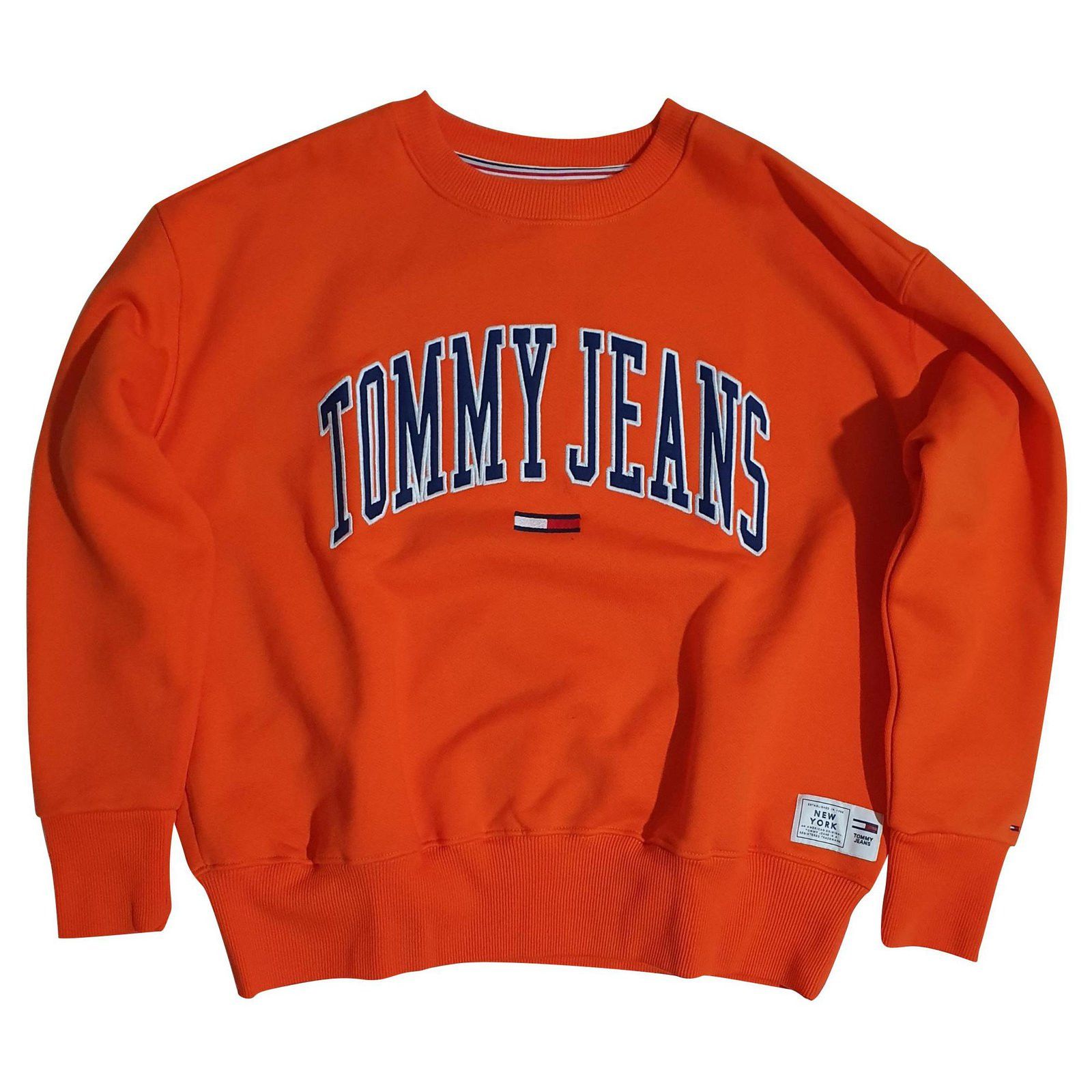 Tommy Jeans Orange cotton sweatshirt Size L / US 10 / IT 46 - 1 Thumbnail