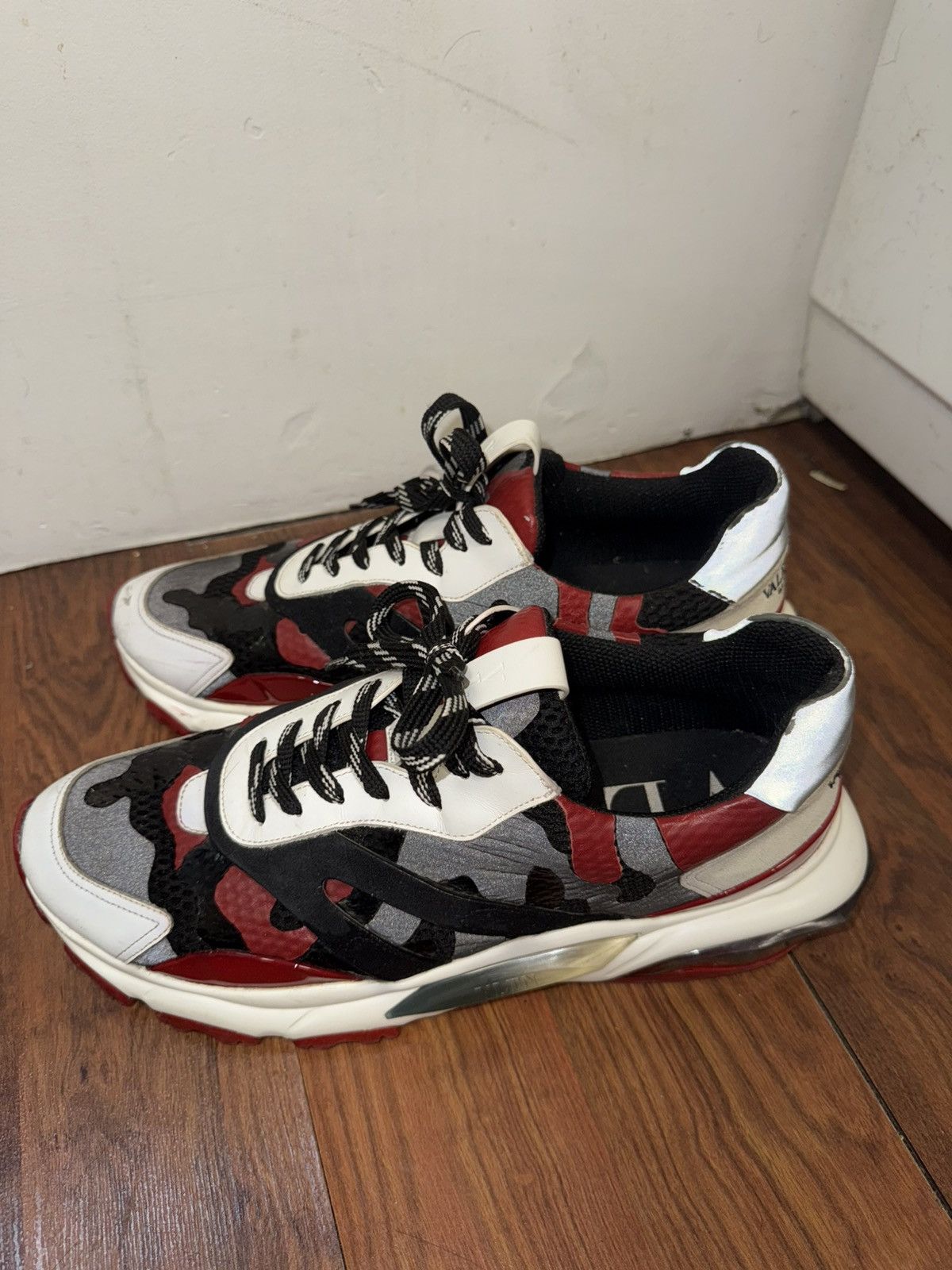 Valentino Valentino Camouflage Bounce Sneakers Size US 12 / EU 45 - 2 Thumbnail