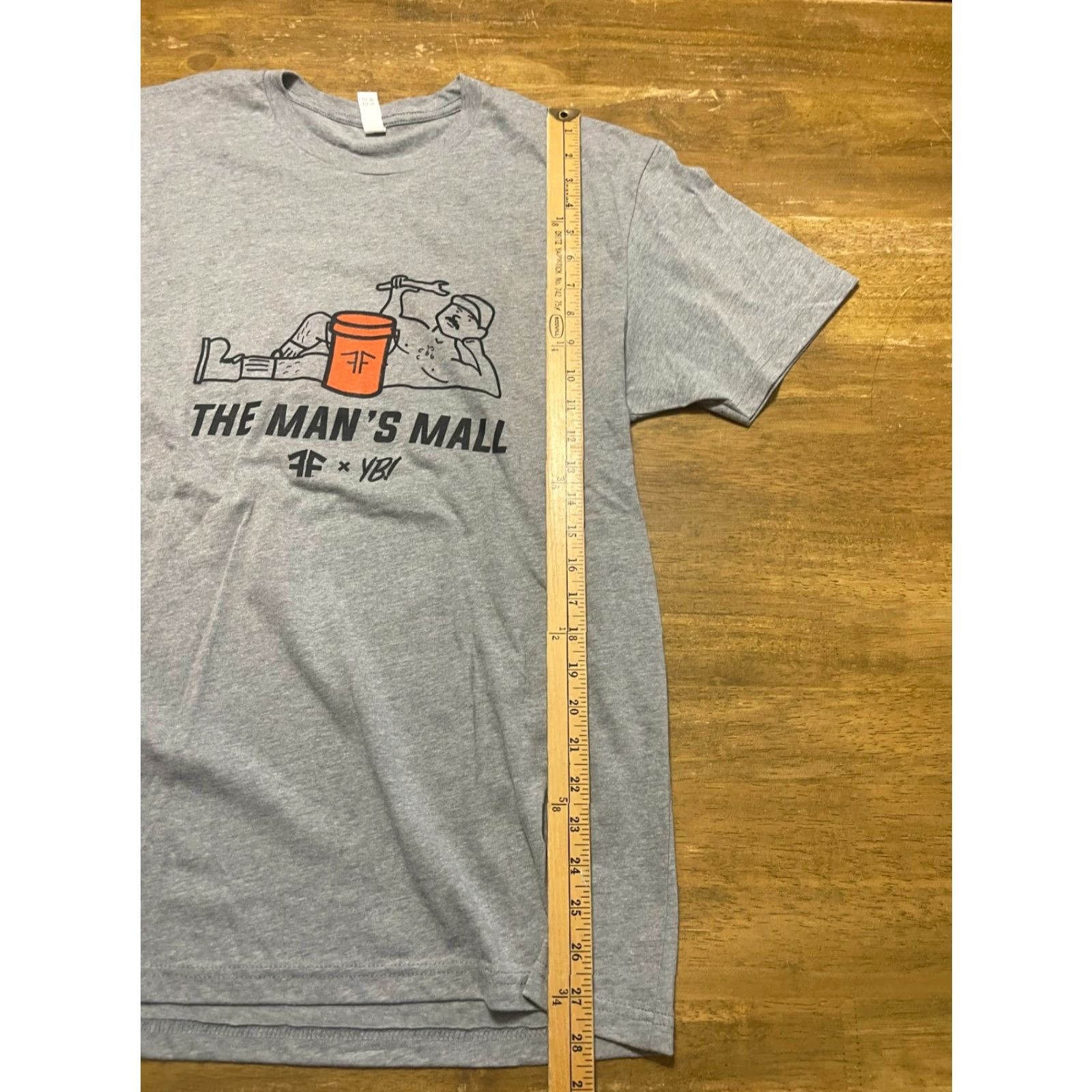 Next Level Next Level Men's Shirt L Gray Black Orange T-Shirt Regular Short Sleeve The Man's Mall Size US L / EU 52-54 / 3 - 7 Thumbnail