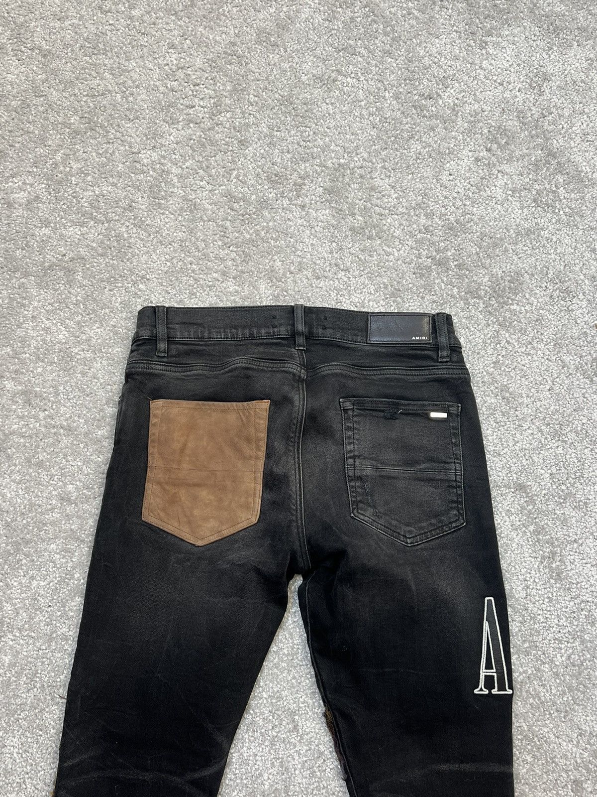 Amiri Amiri Grunge Destroyed Spliced Patch Mx-1 Jeans Size 31 Size US 31 - 9 Thumbnail