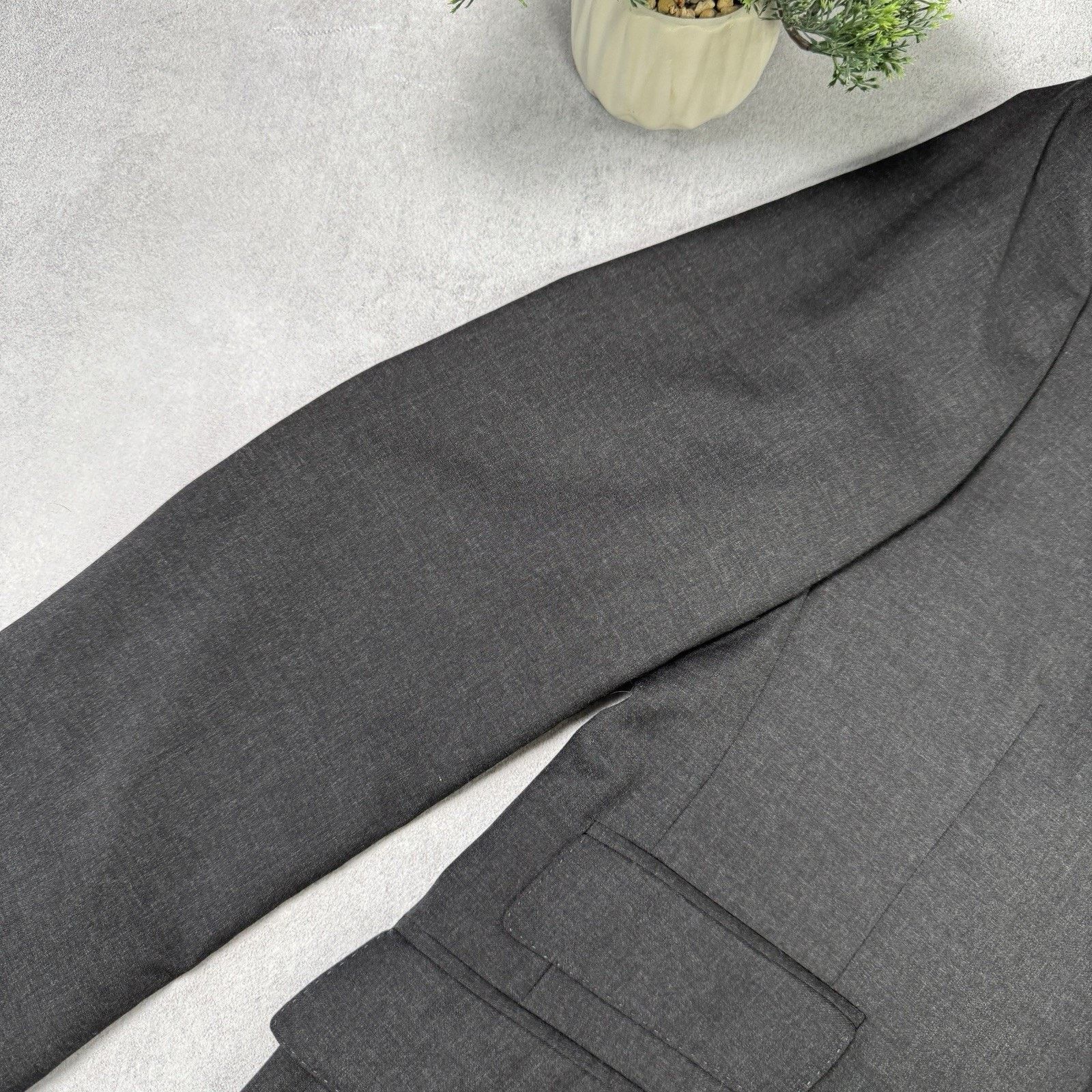 Burberry Burberry Men Wool Blazer Grey Size 50R Size 40R - 5 Thumbnail