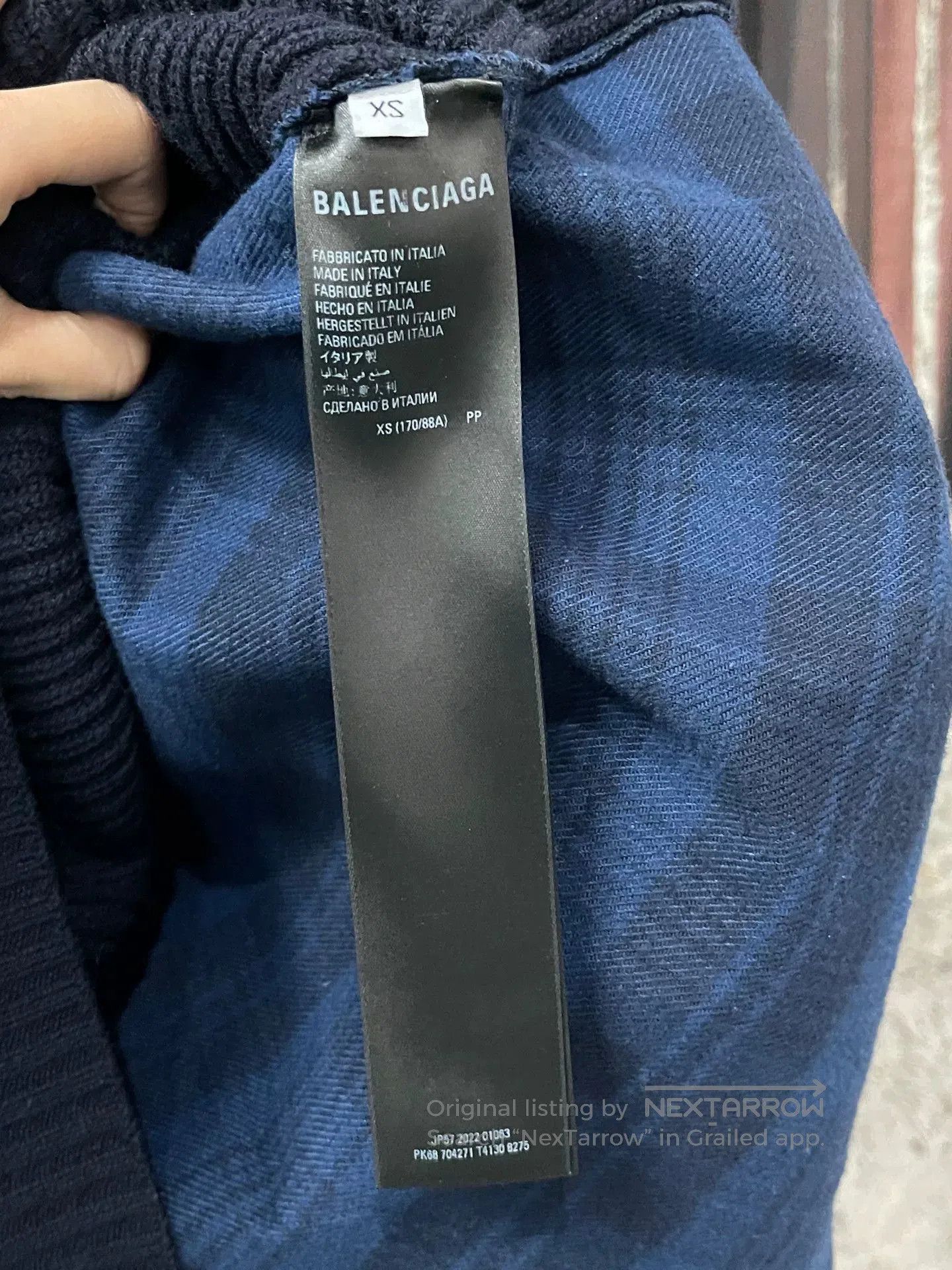Balenciaga balenciaga plaid knit sweater with wheat patch. Size US XS / EU 42 / 0 - 8 Thumbnail