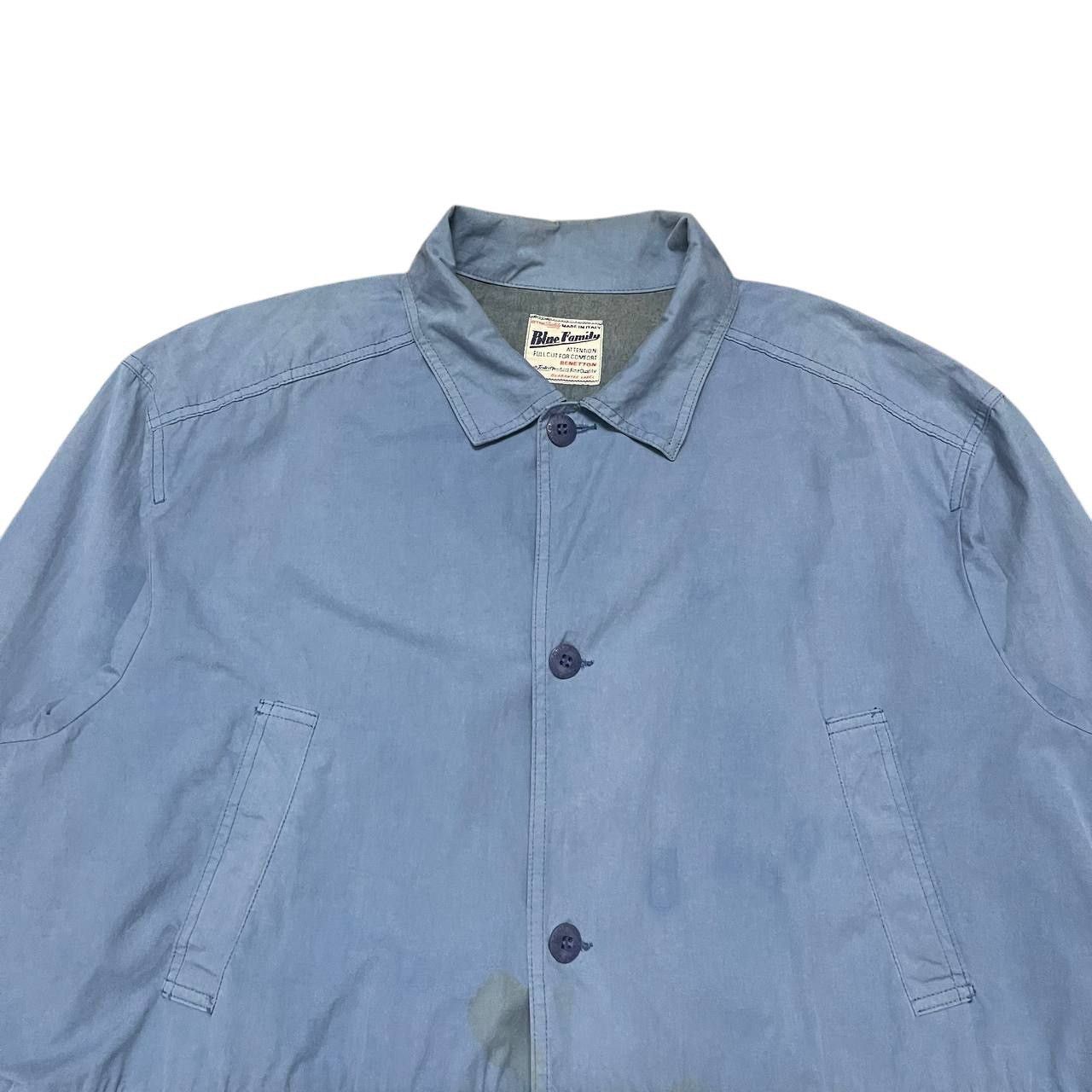 Benetton Vintage Benetton Blue Family Jacket Size US M / EU 48-50 / 2 - 2 Thumbnail