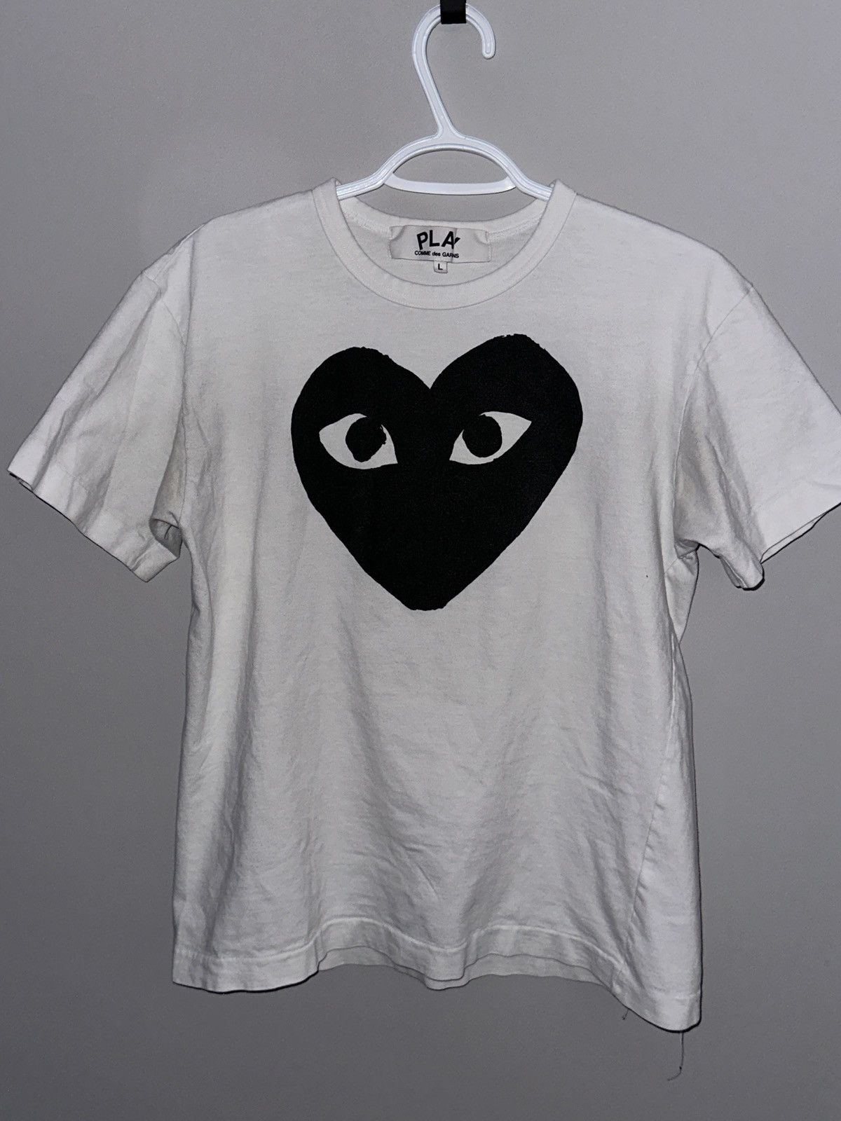 Comme des Garcons PLAY Comme des Garçons Play Heart Tee – White Size US L / EU 52-54 / 3 - 2 Thumbnail