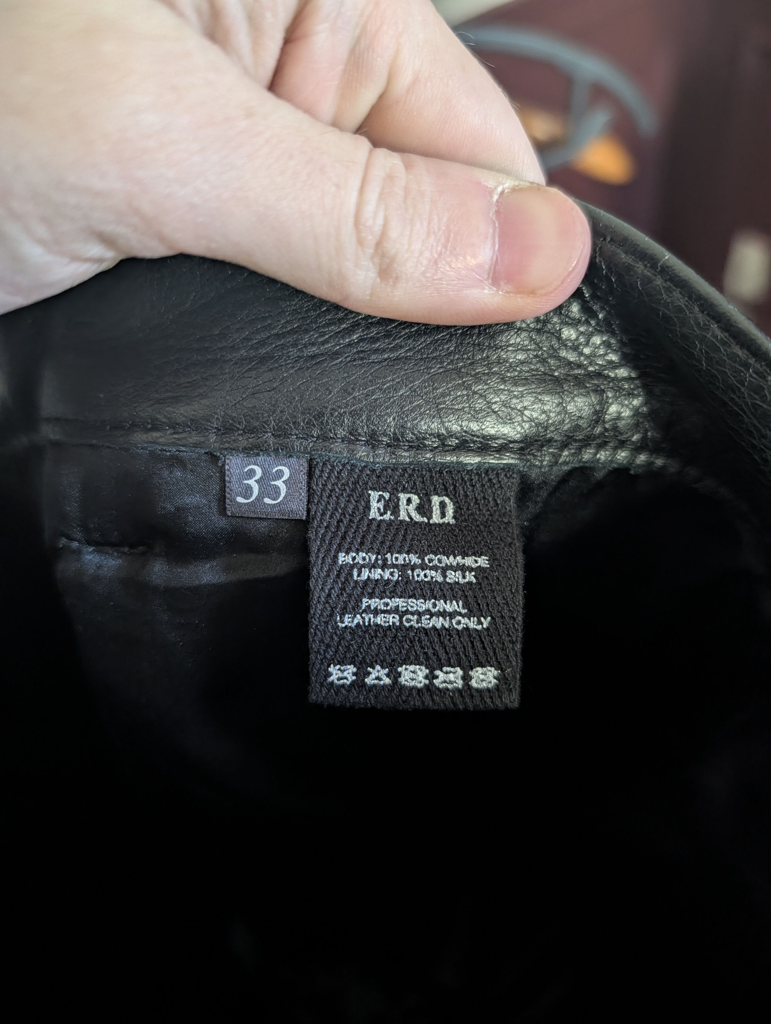 Enfants Riches Deprimes FIRST SEASON 100% leather silk lined black pants 33 Size US 33 - 12 Thumbnail