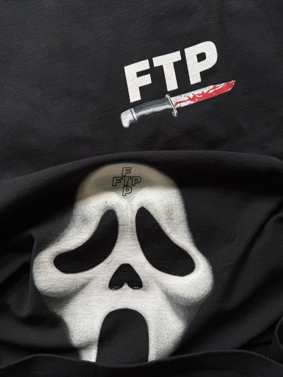 Fuck The Population XXL FTP Ghost Face Logo Tee Black Size US XXL / EU 58 / 5 - 5 Thumbnail
